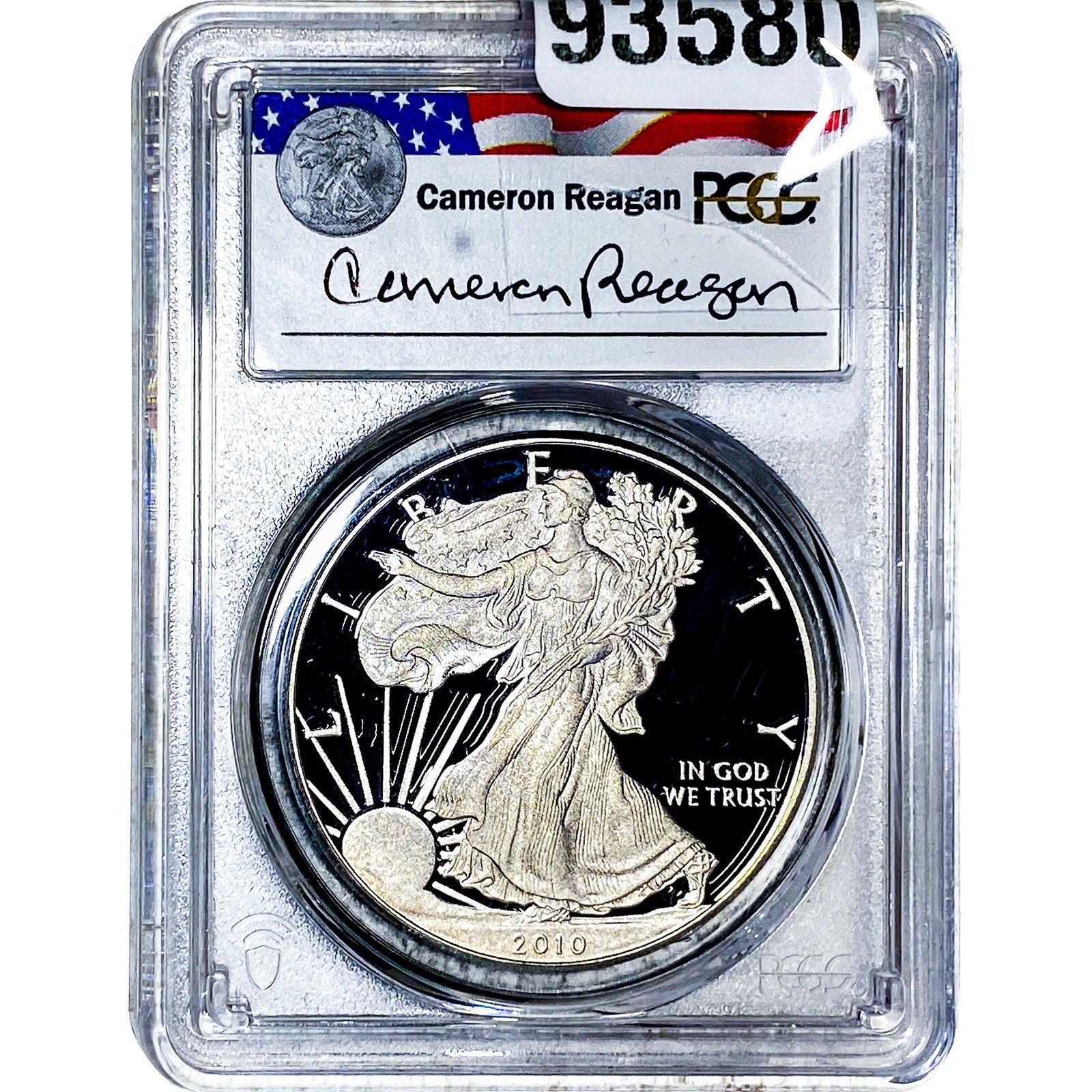 2010-W Silver Eagle PCGS PR69 DCAM: 2010-W Silver Eagle PCGS PR69 DCAM
