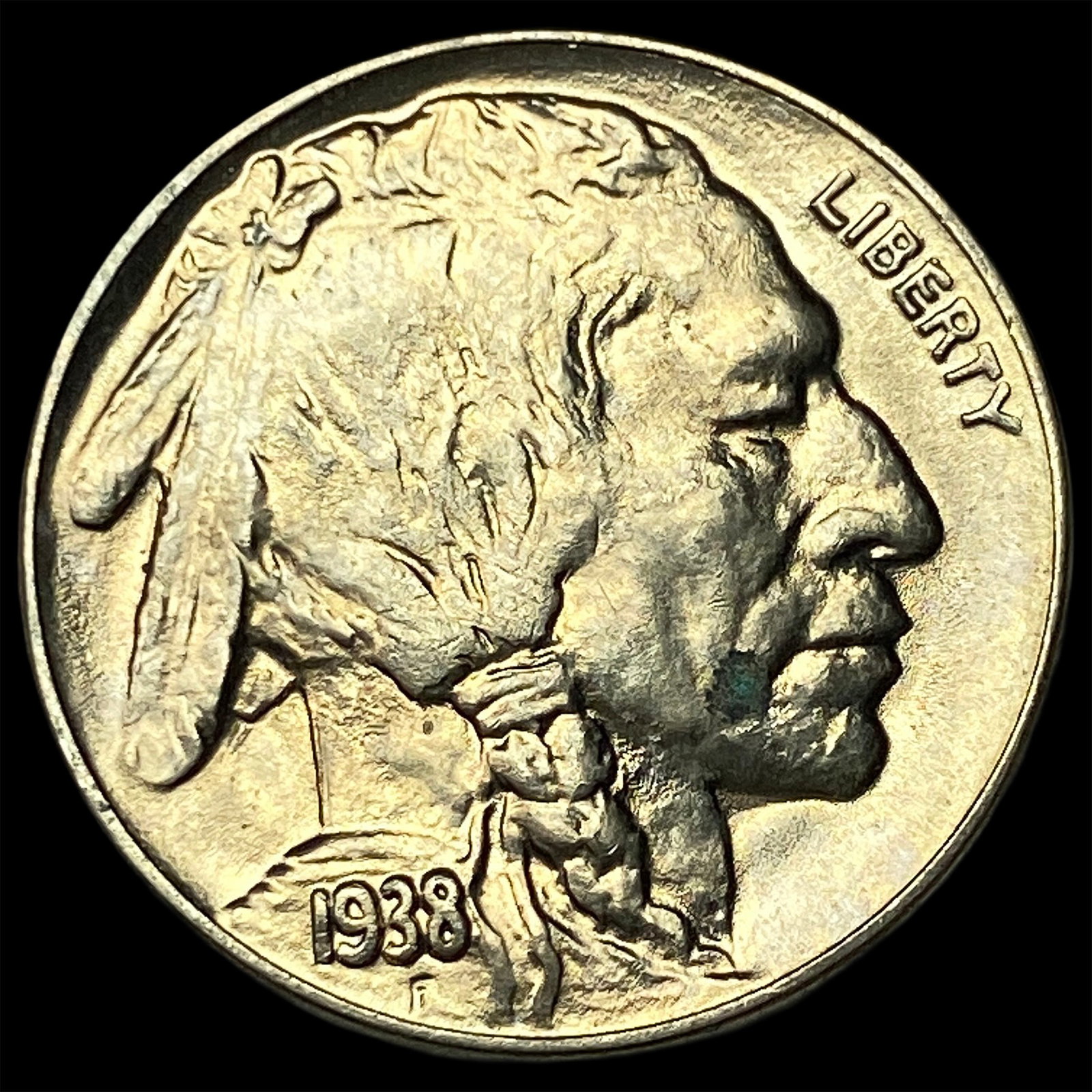 1938-D Nickel Five Cents Buffalo CHOICE BU (1 of 2)