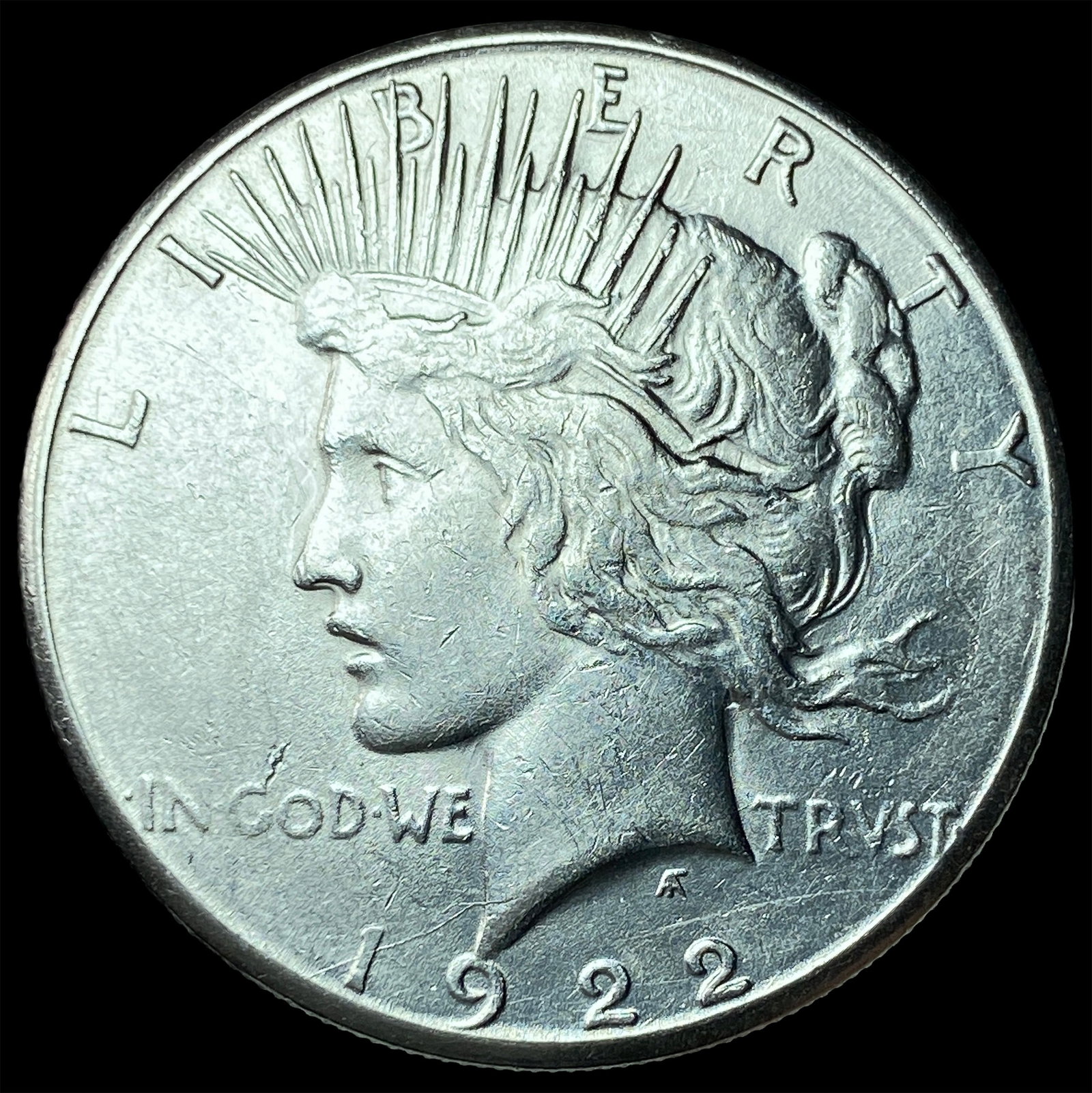 1922-S Silver Peace Dollar CLOSELY UNCIRCULATED: 1922-S Silver Peace Dollar CLOSELY UNCIRCULATED