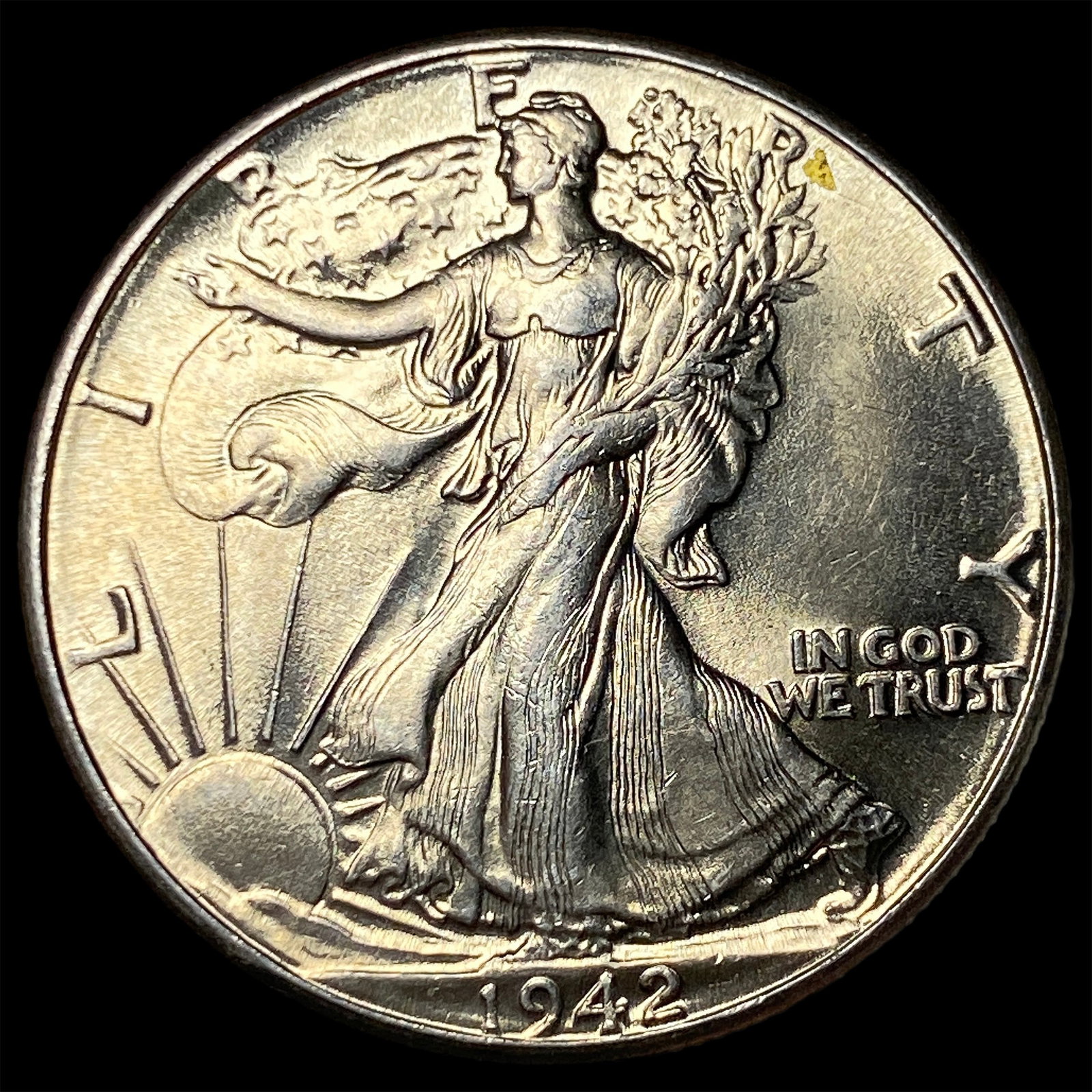 1942 Silver Walking Liberty Half Dollar UNCIRCULATED: 1942 Silver Walking Liberty Half Dollar UNCIRCULATED