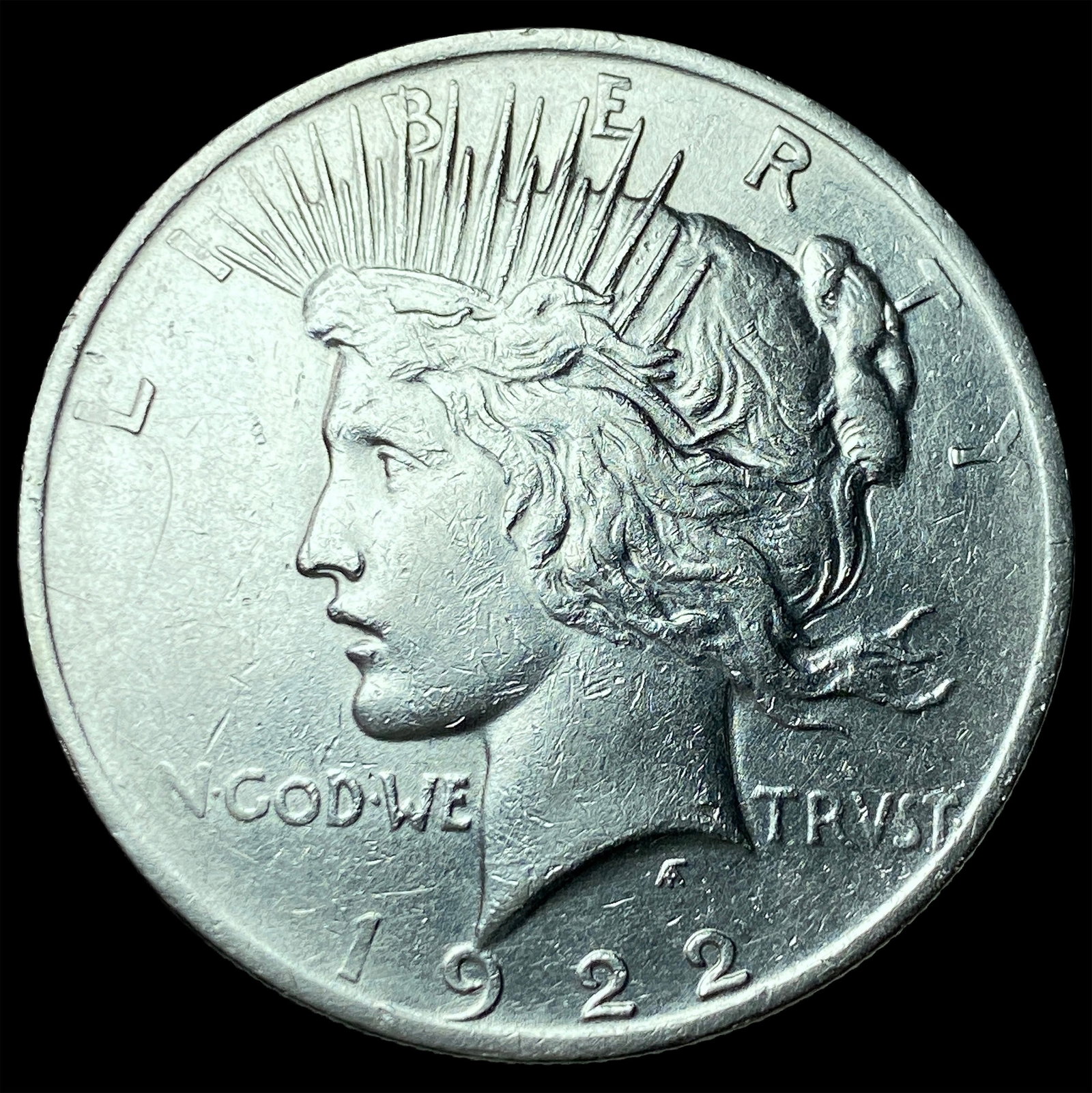 1922 Silver Peace Dollar CLOSELY UNCIRCULATED: 1922 Silver Peace Dollar CLOSELY UNCIRCULATED