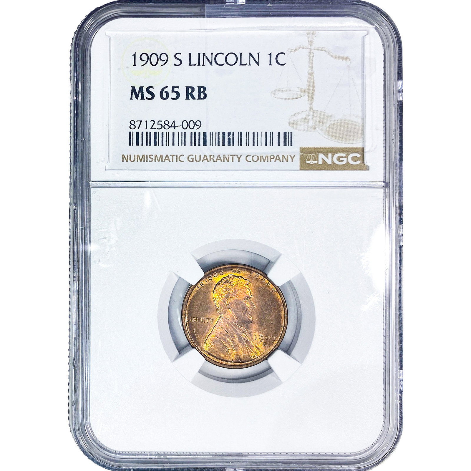 1909-S Wheat Cent NGC MS65 RB (1 of 4)