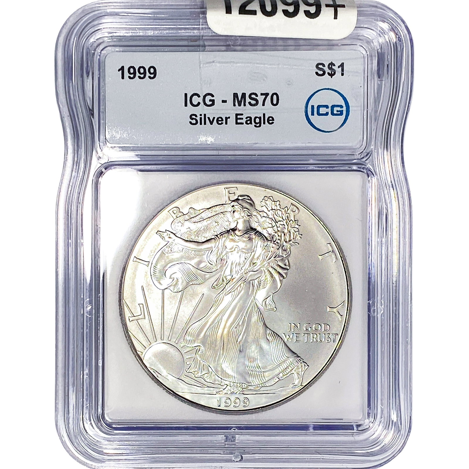 1999 Silver Eagle ICG MS70: 1999 Silver Eagle ICG MS70