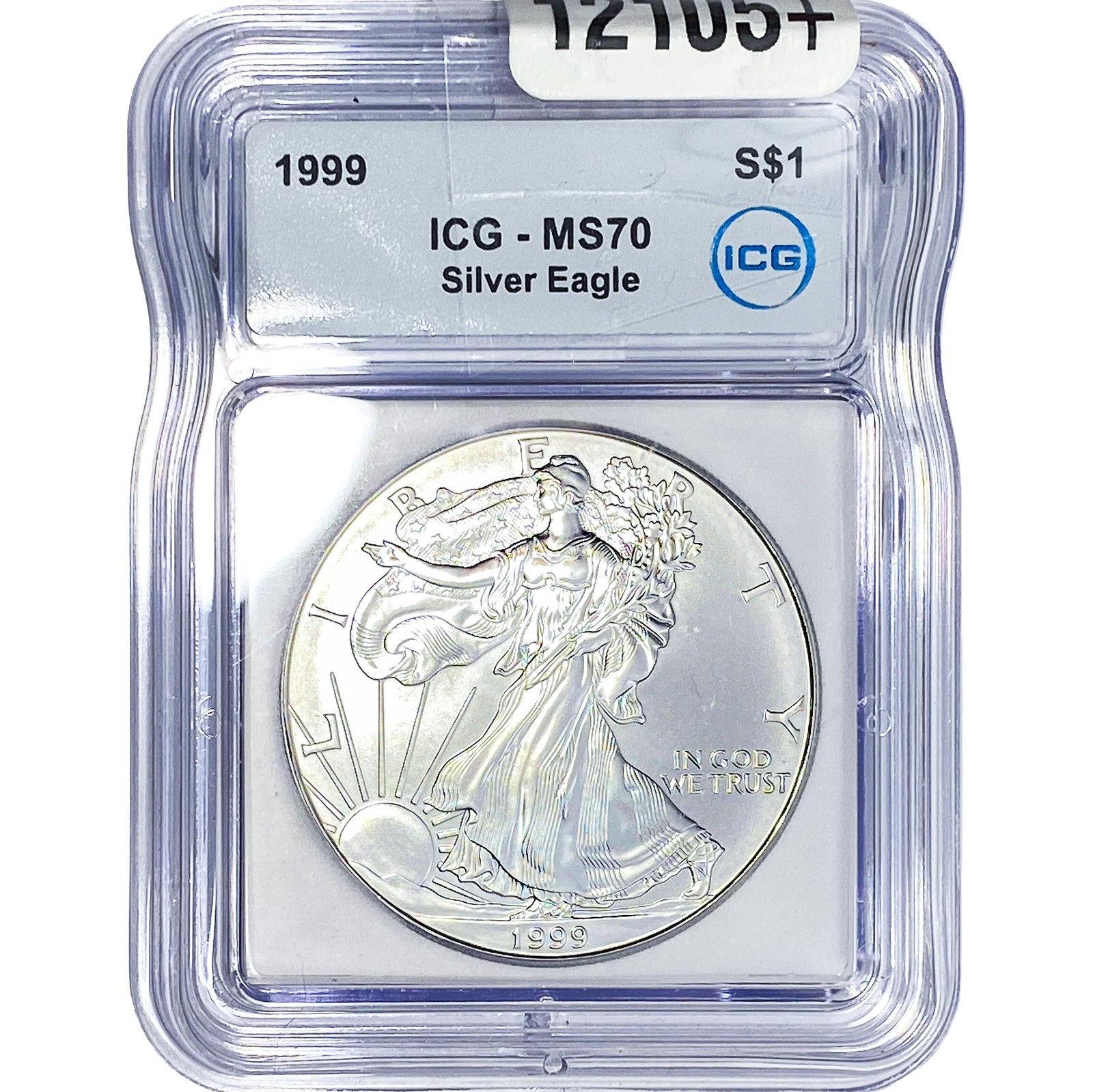 1999 Silver Eagle ICG MS70: 1999 Silver Eagle ICG MS70