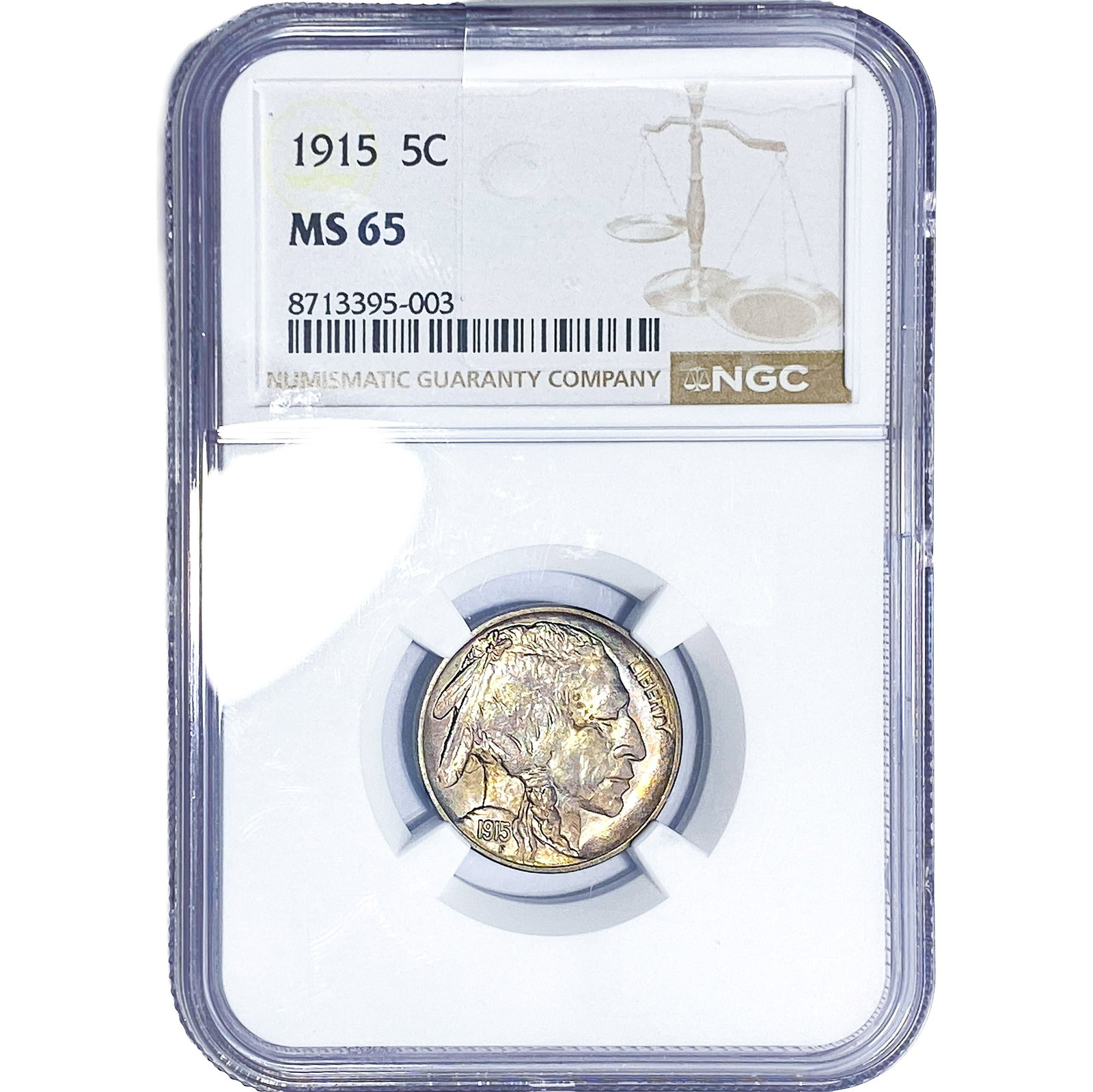 1915 Buffalo Nickel NGC MS65: 1915 Buffalo Nickel NGC MS65