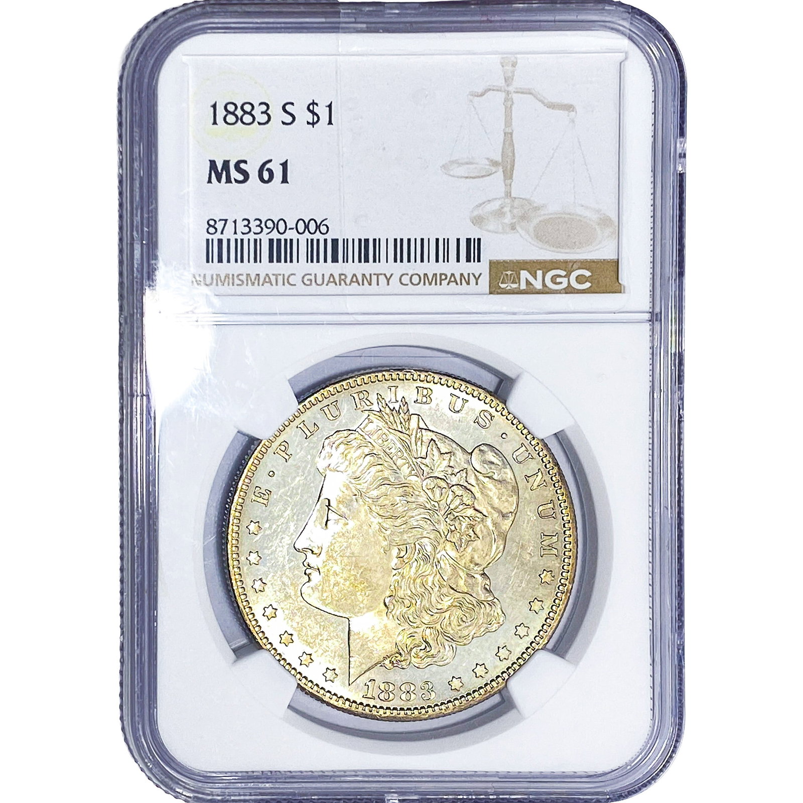 1883-S Morgan Silver Dollar NGC MS61 (1 of 4)