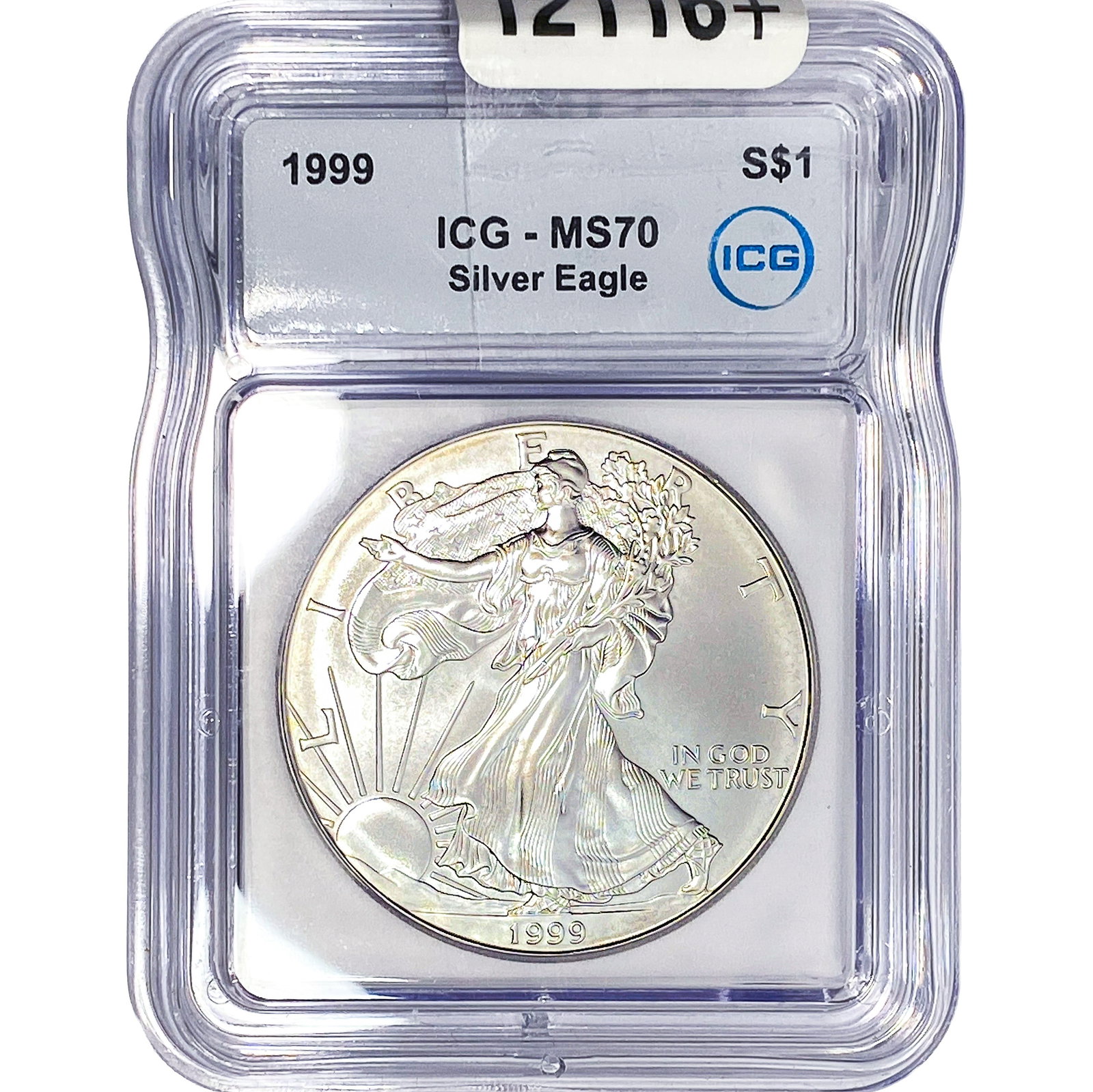 1999 Silver Eagle ICG MS70: 1999 Silver Eagle ICG MS70