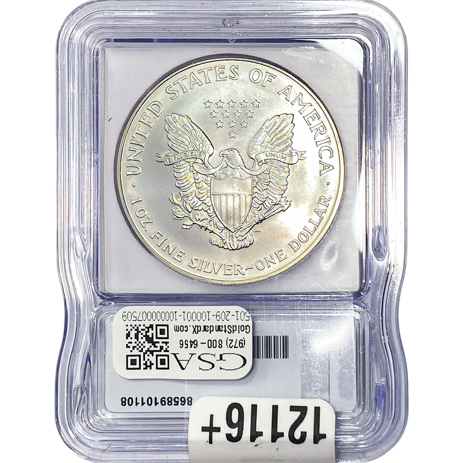 1999 Silver Eagle ICG MS70 - 2