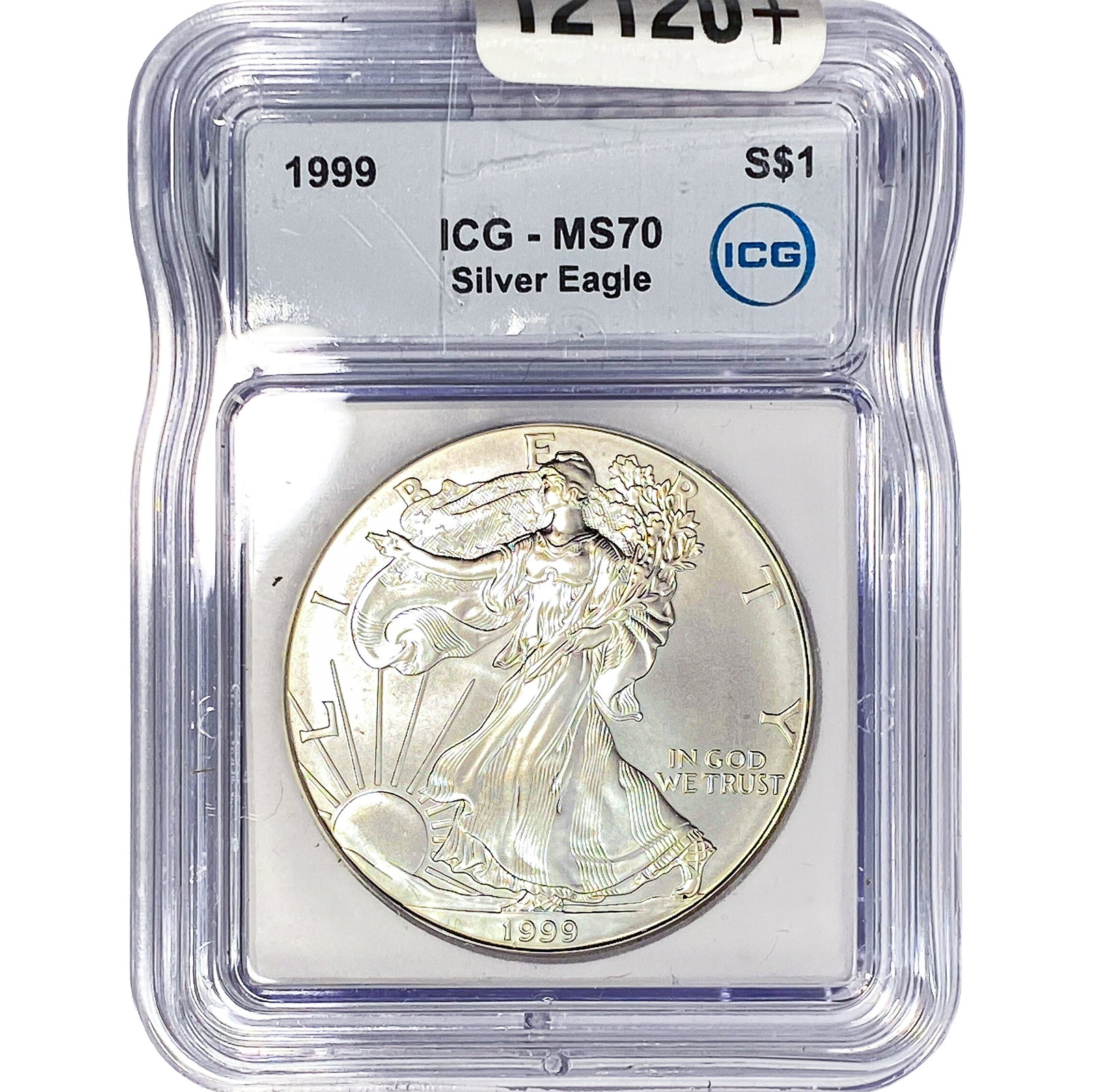 1999 Silver Eagle ICG MS70: 1999 Silver Eagle ICG MS70