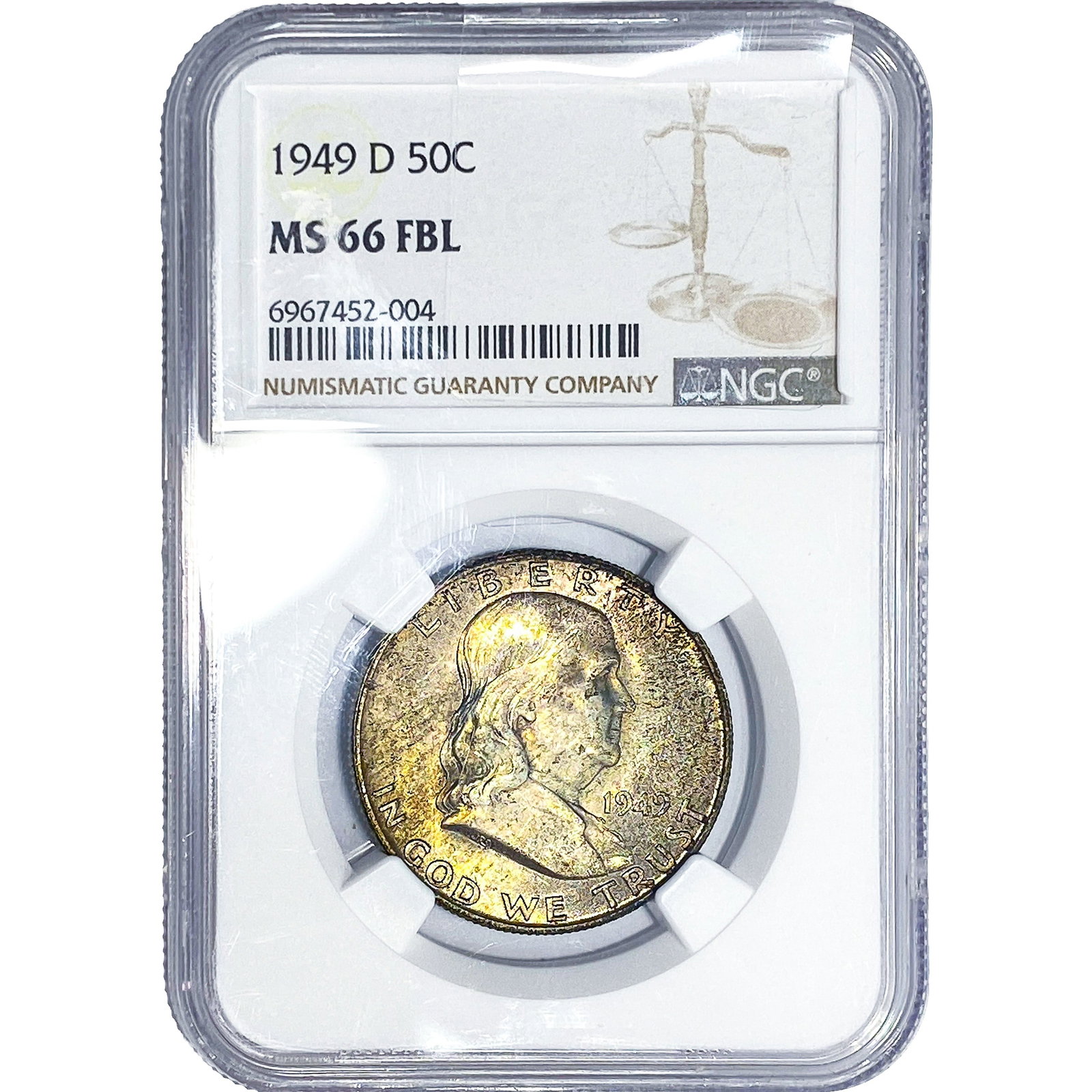 1919-D Franklin Half Dollar NGC MS66 FBL (1 of 4)