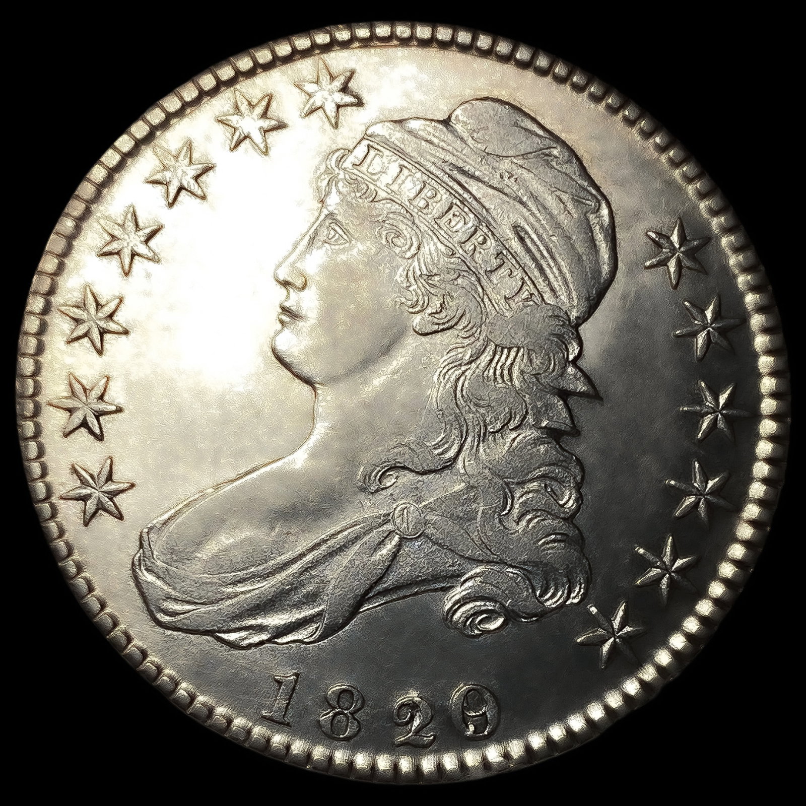 1820/19 Capped Bust Half Dollar (1 of 2)