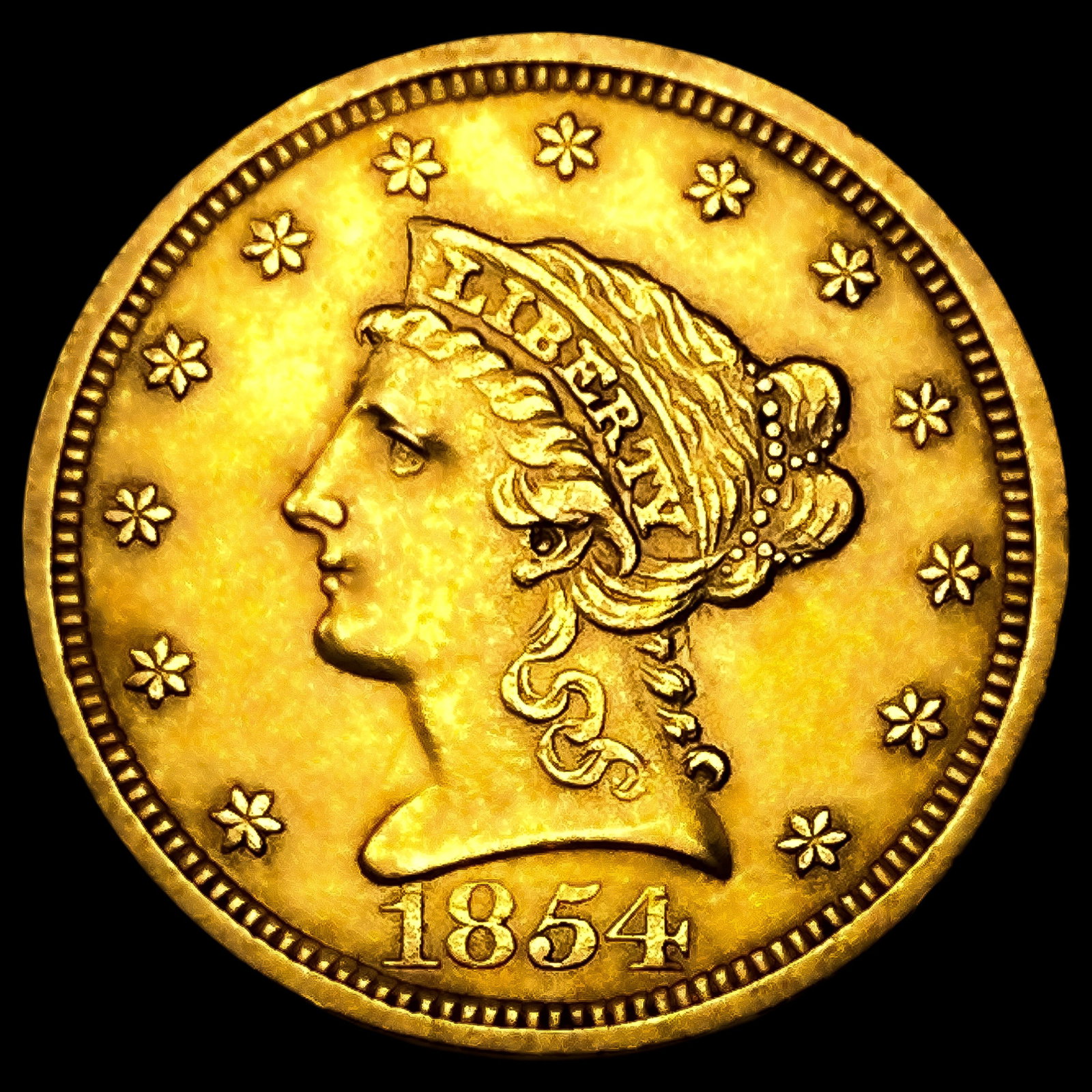 1854 $2.50 Gold Quarter Eagle (1 of 2)