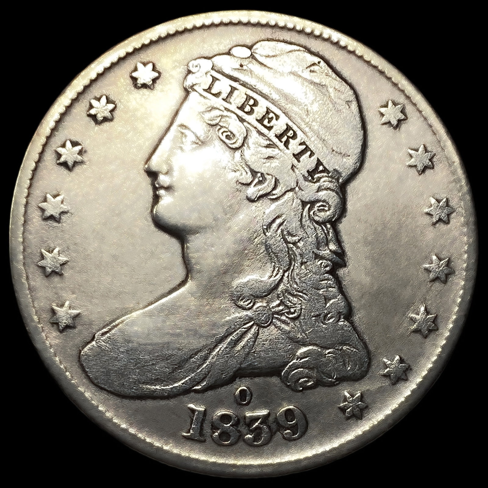 1839-O Capped Bust Half Dollar (1 of 2)