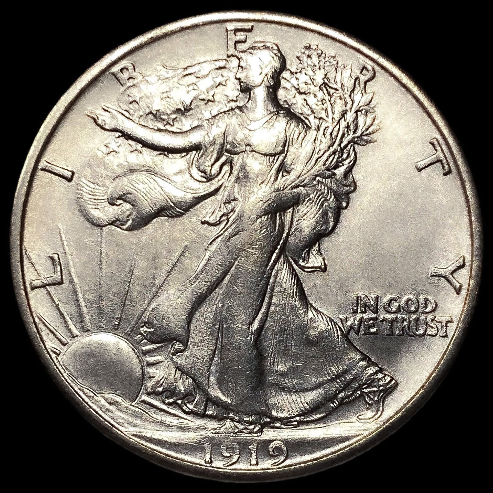 1919-S Walking Liberty Half Dollar (1 of 2)