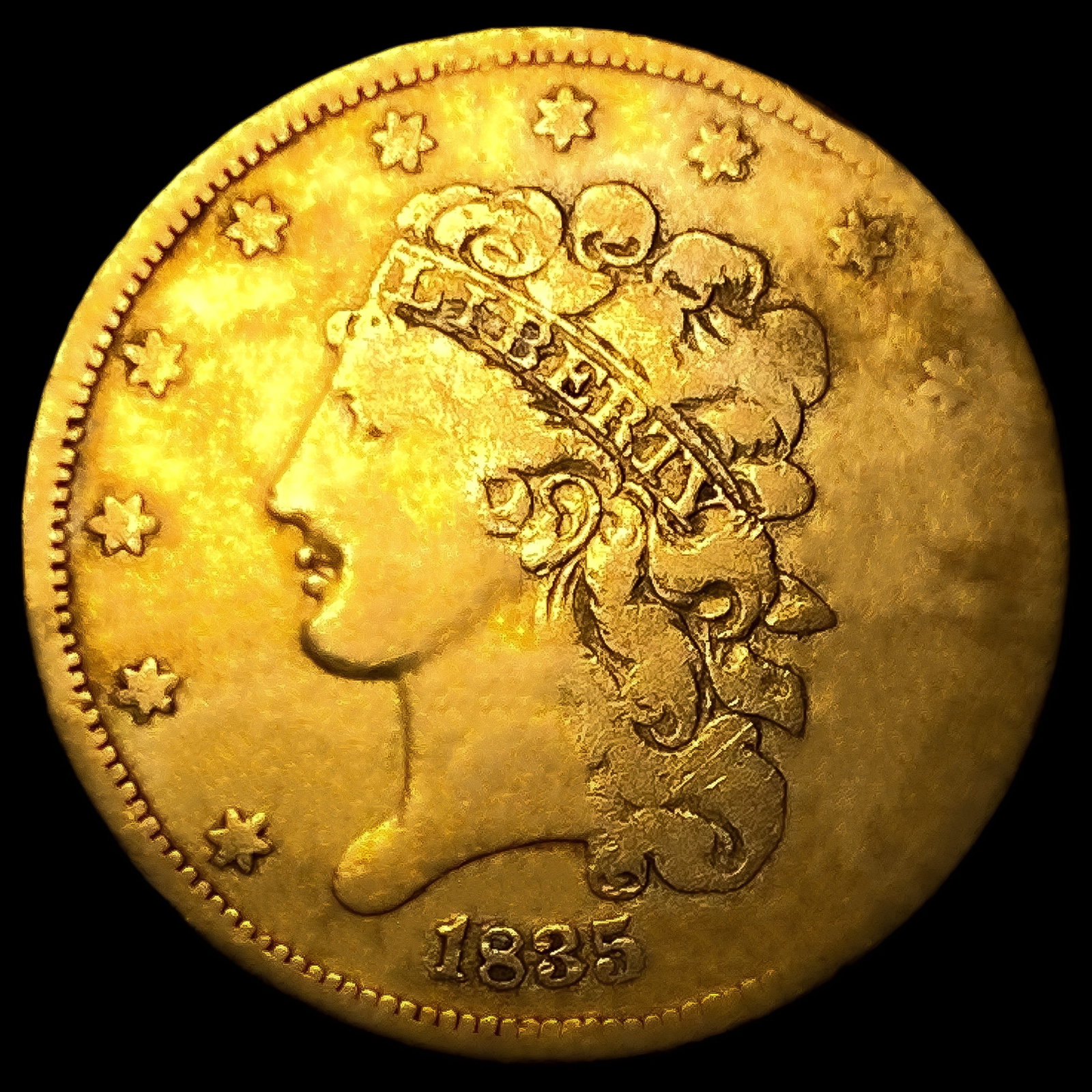 1835 $5 Gold Half Eagle: 1835 $5 Gold Half Eagle