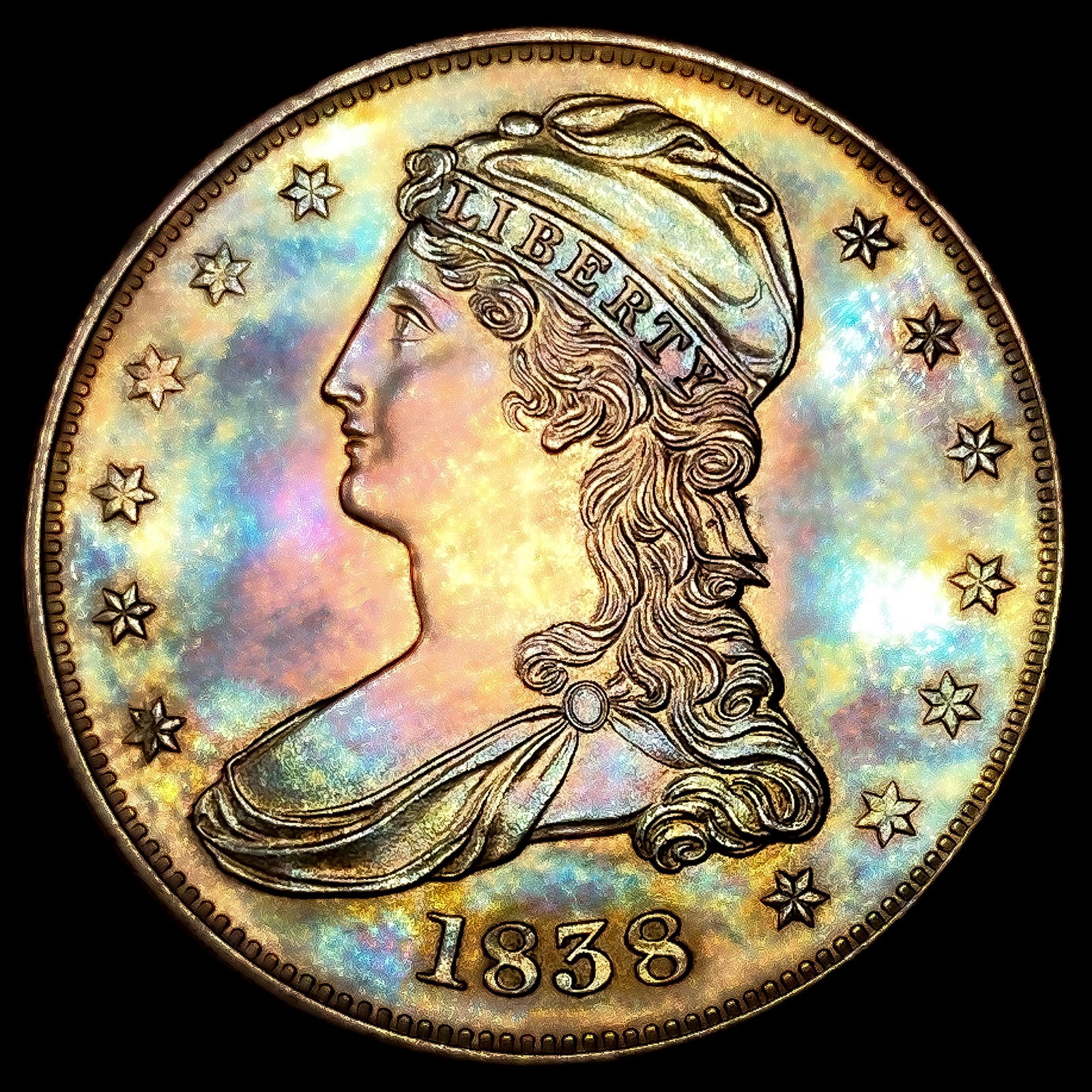 1838 Capped Bust Half Dollar: 1838 Capped Bust Half Dollar