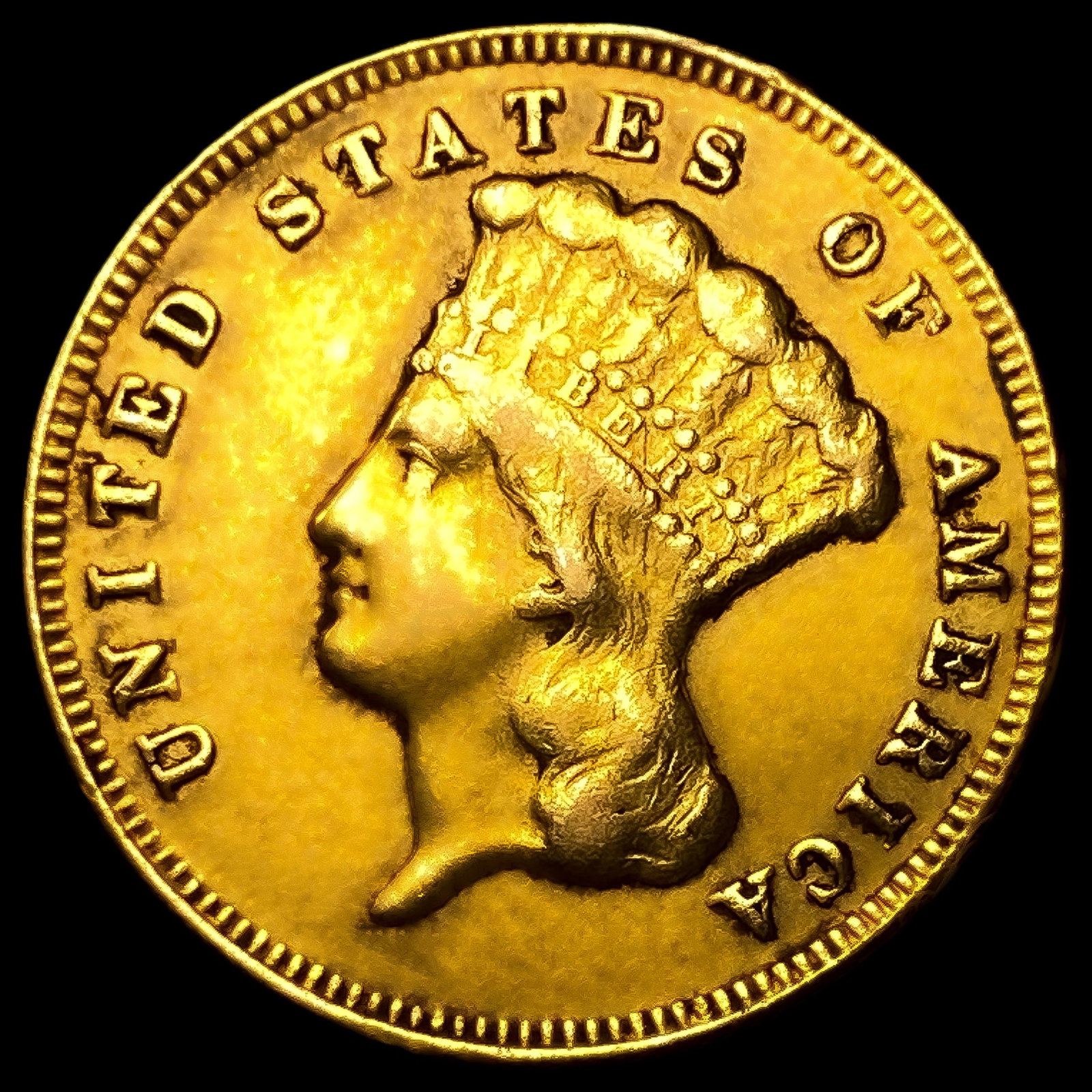 1874 $3 Gold Piece: 1874 $3 Gold Piece