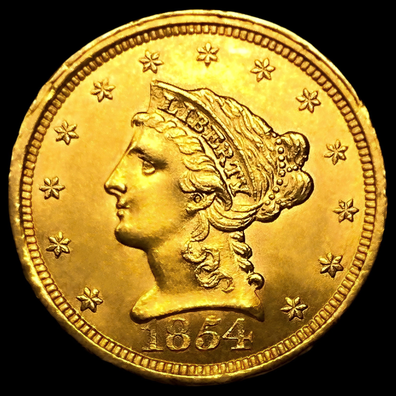 1854 $2.50 Gold Quarter Eagle (1 of 2)