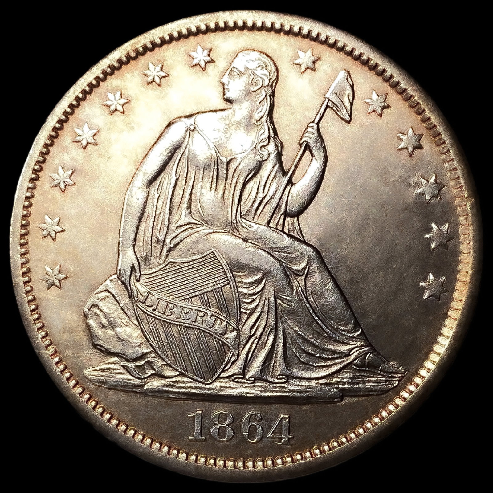 1864-S Seated Liberty Half Dollar: 1864-S Seated Liberty Half Dollar