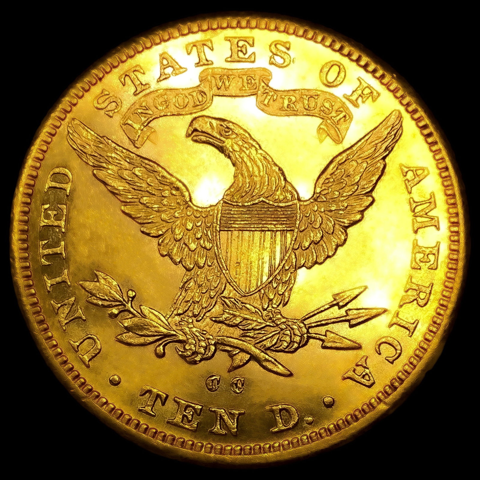 1891-CC $10 Gold Eagle CHOICE BU PL - 2