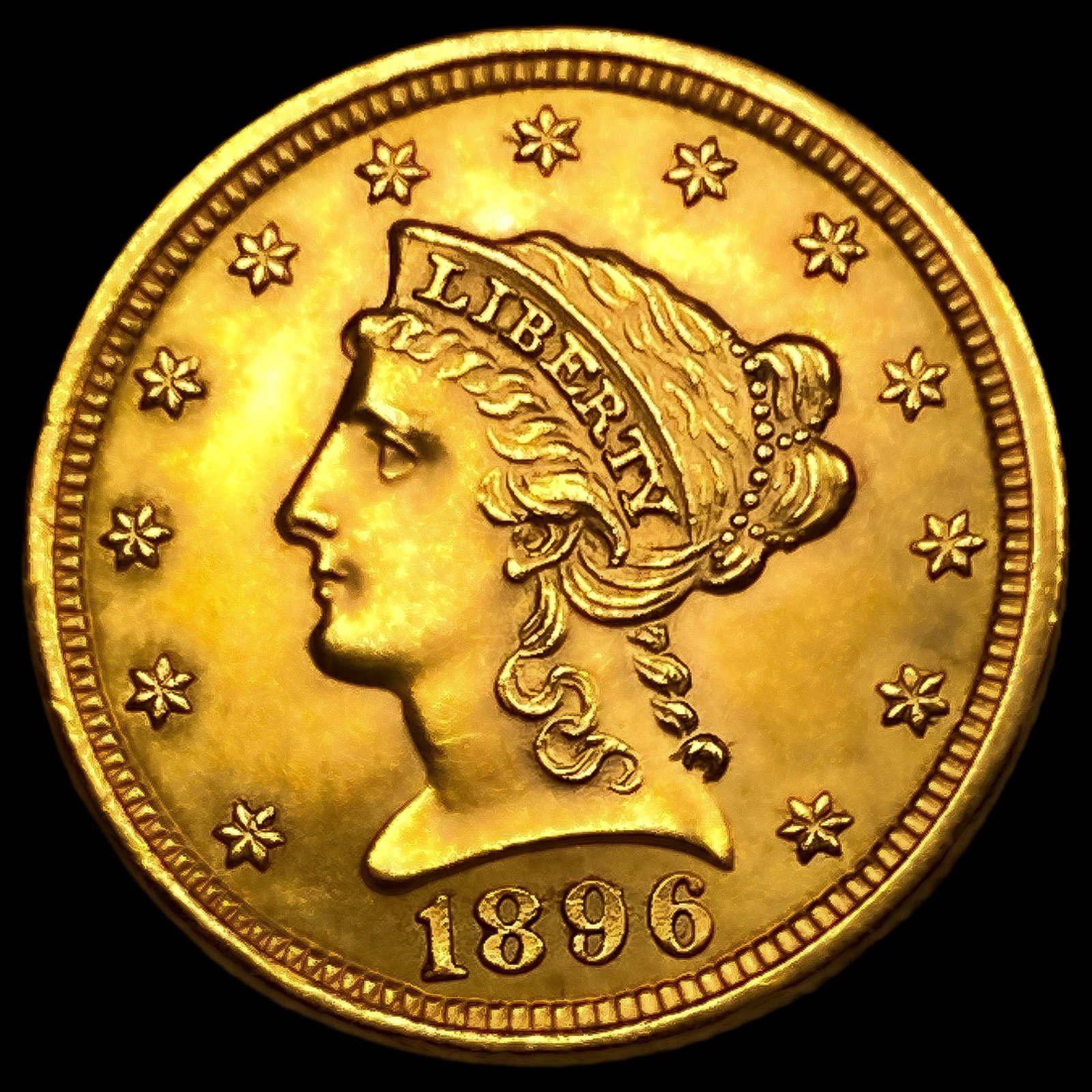 1896 $2.50 Gold Quarter Eagle: 1896 $2.50 Gold Quarter Eagle