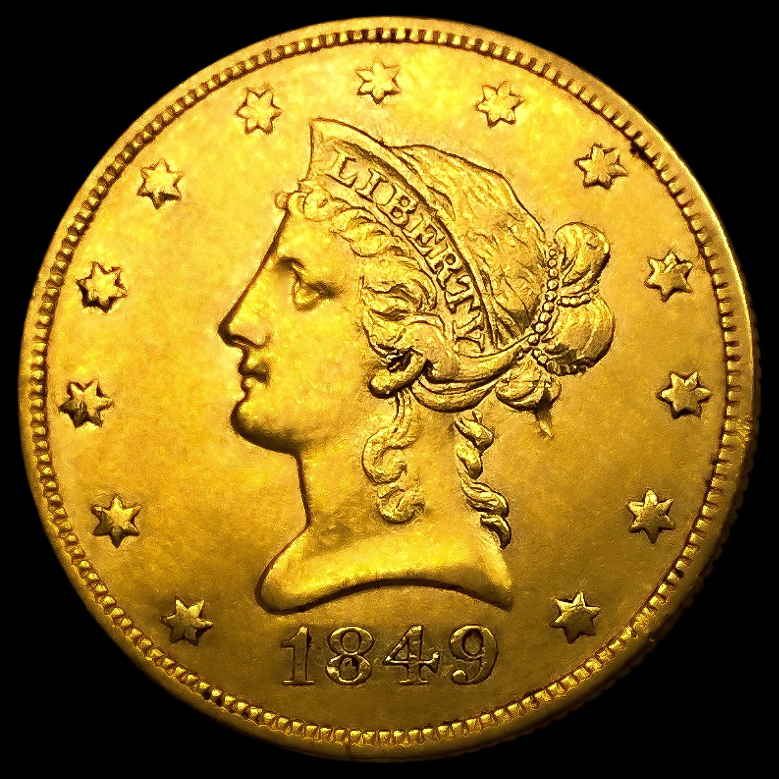 1849 $10 Gold Eagle: 1849 $10 Gold Eagle