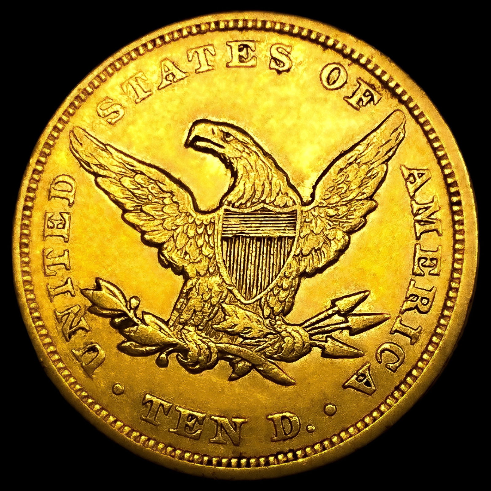 1849 $10 Gold Eagle UNCIRCULATED - 2