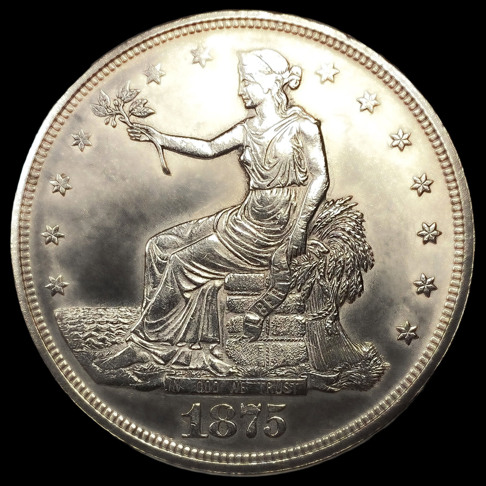 1875-CC Silver Trade Dollar (1 of 2)