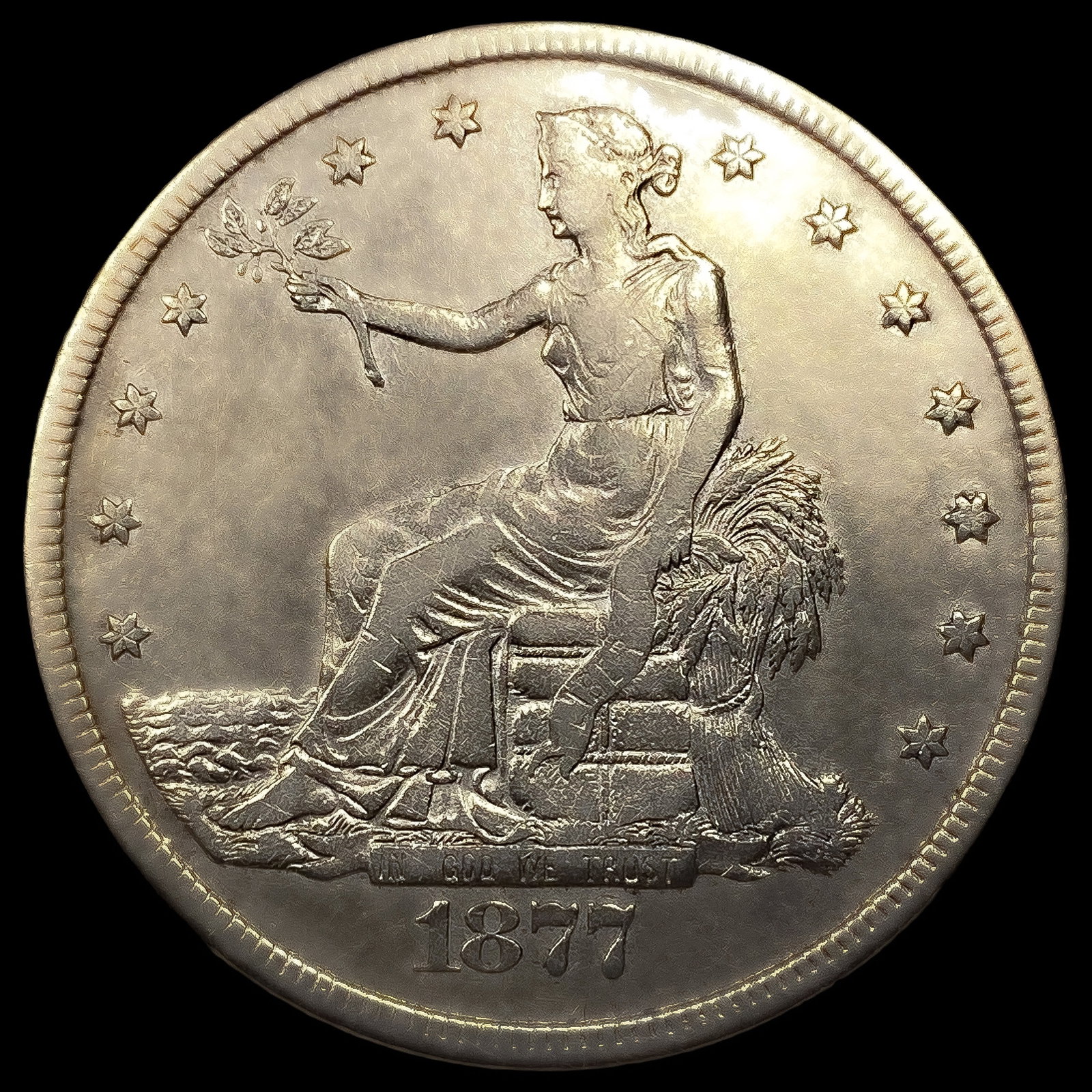 1877-CC Silver Trade Dollar (1 of 2)
