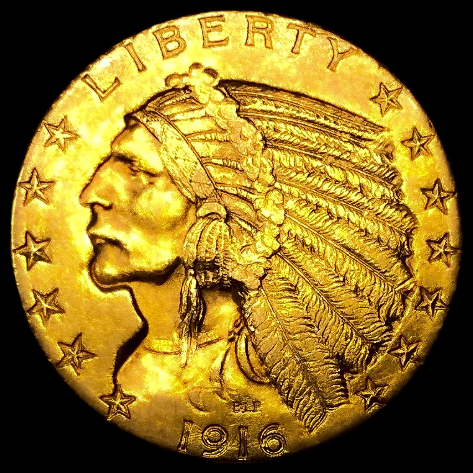 1916-S $5 Gold Half Eagle (1 of 2)
