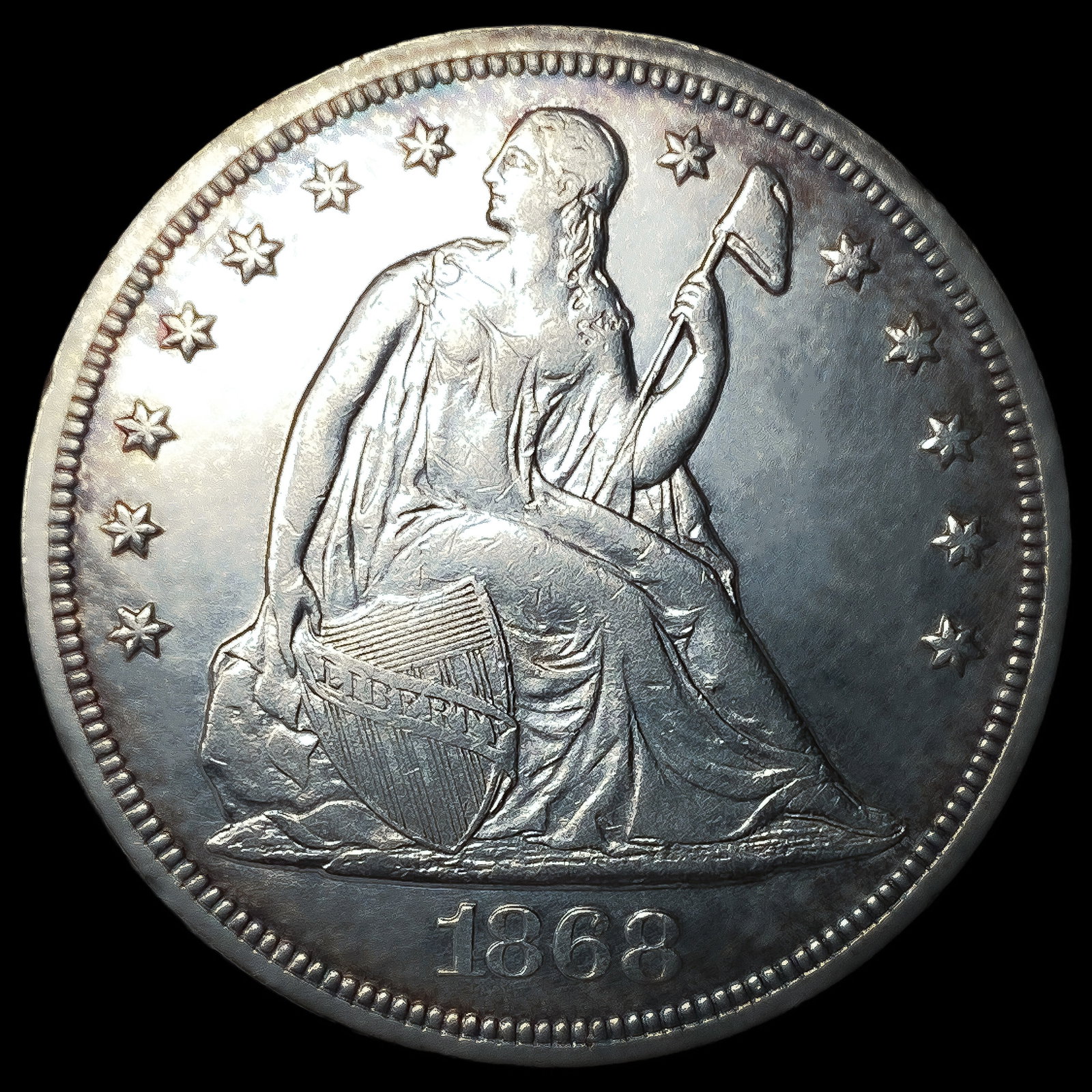 1868 Seated Liberty Dollar: 1868 Seated Liberty Dollar