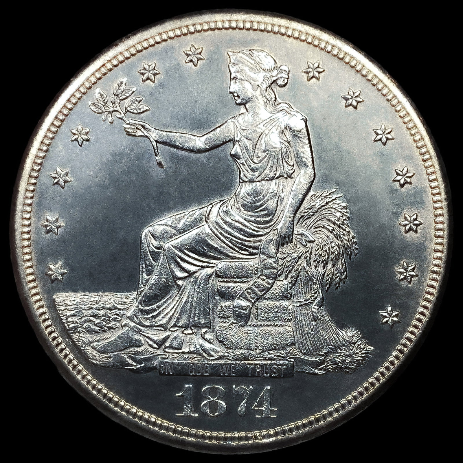 1874-S Silver Trade Dollar (1 of 2)