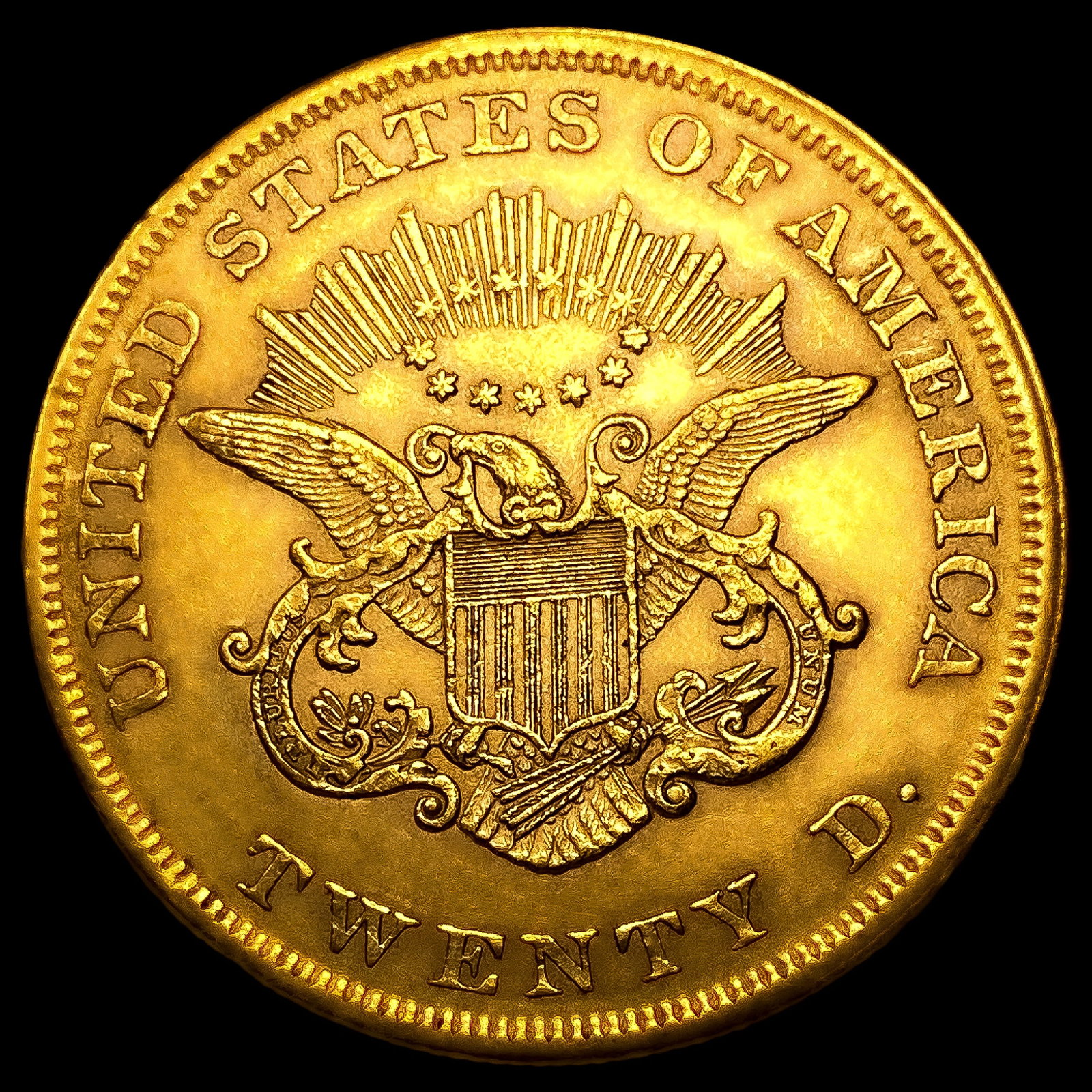 1854 $20 Gold Double Eagle - 2