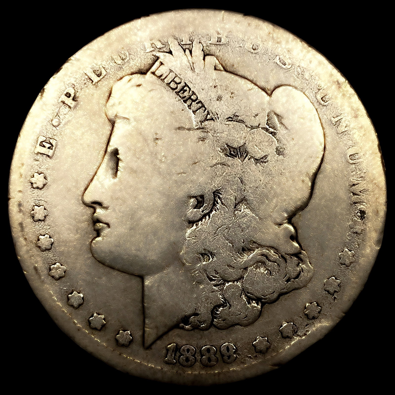 1889-CC Morgan Silver Dollar (1 of 2)