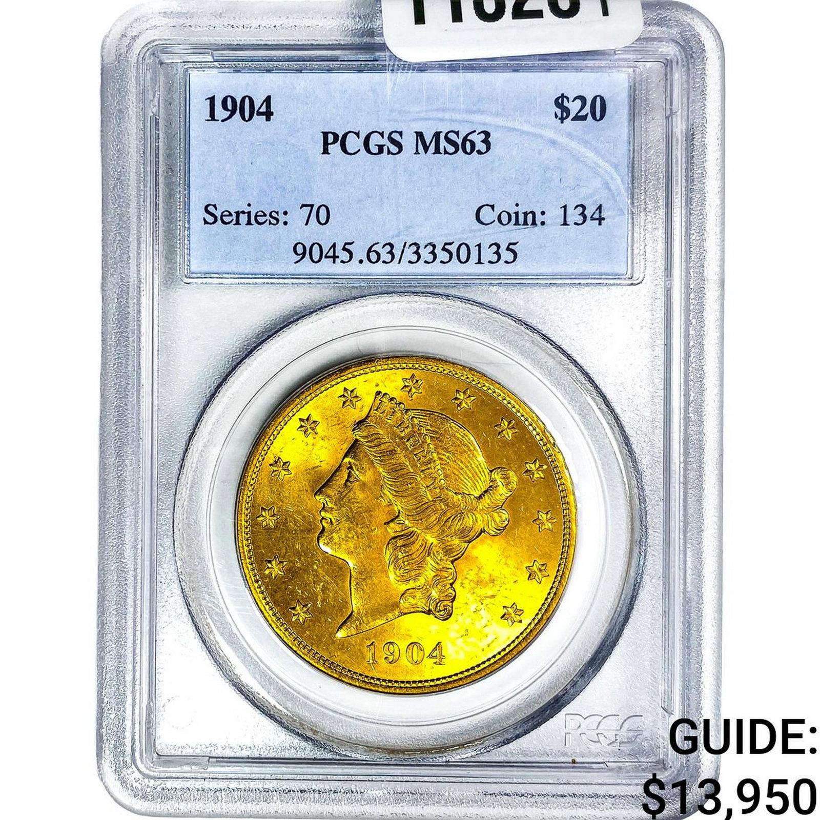 1904 $20 Gold Double Eagle PCGS MS63 (1 of 4)