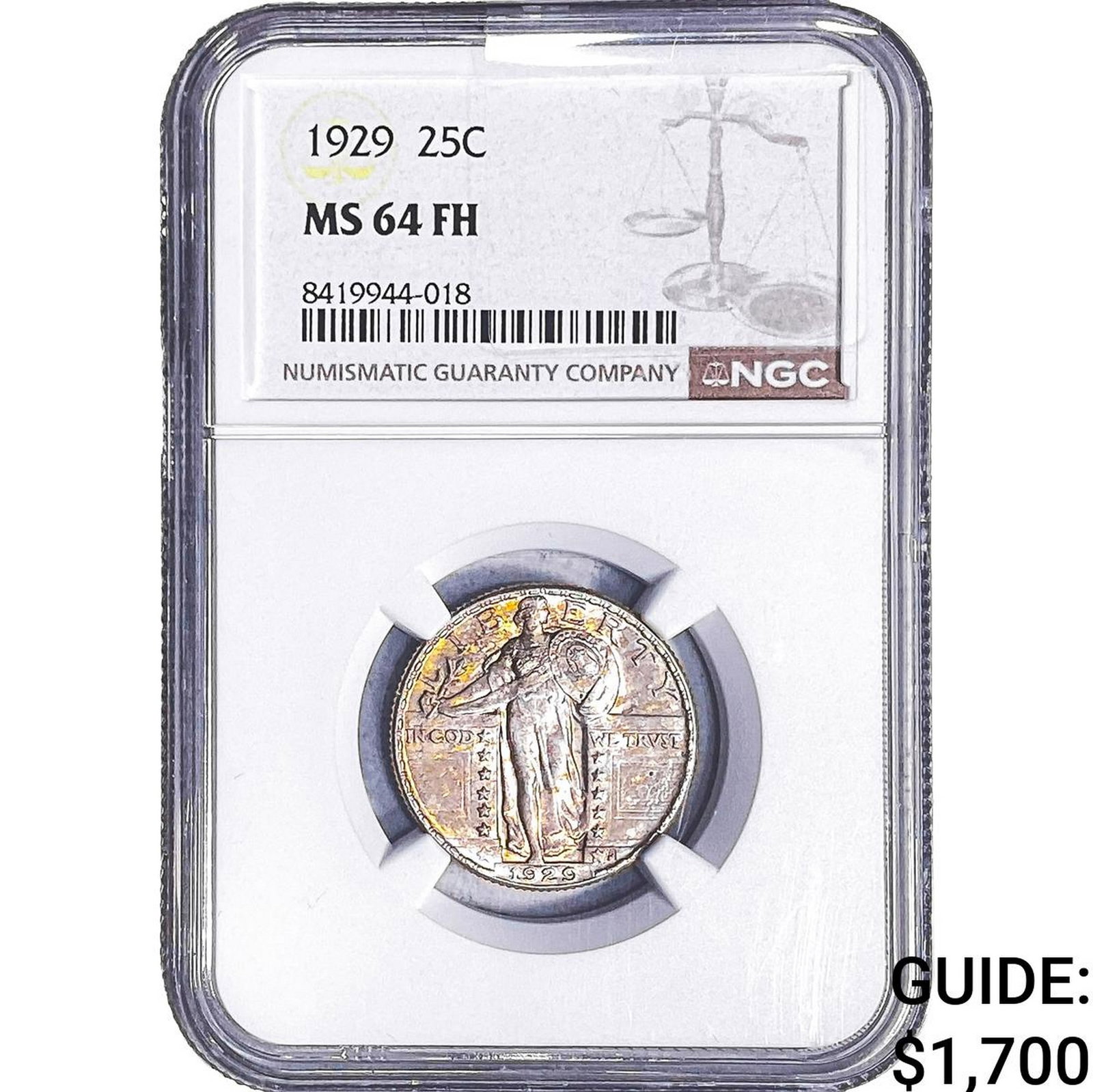 1929 Standing Liberty Quarter NGC MS64 FH (1 of 2)