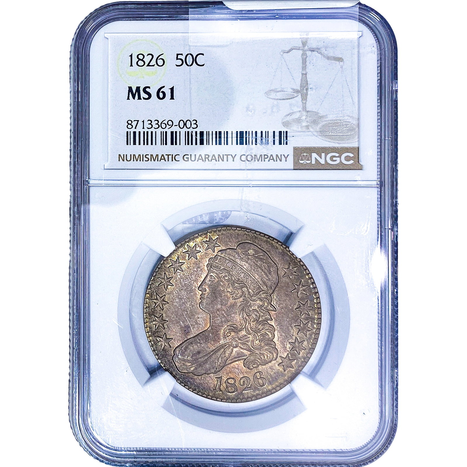 1826 Capped Bust Half Dollar NGC MS61 (1 of 4)