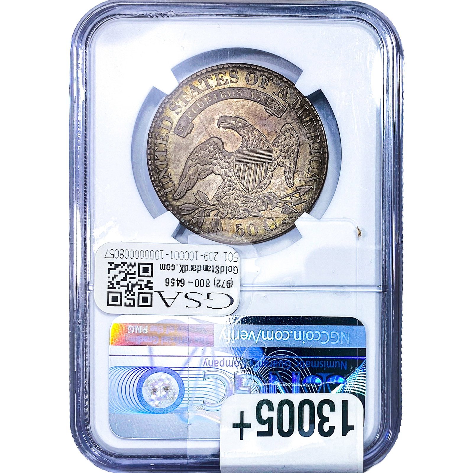 1826 Capped Bust Half Dollar NGC MS61 - 2