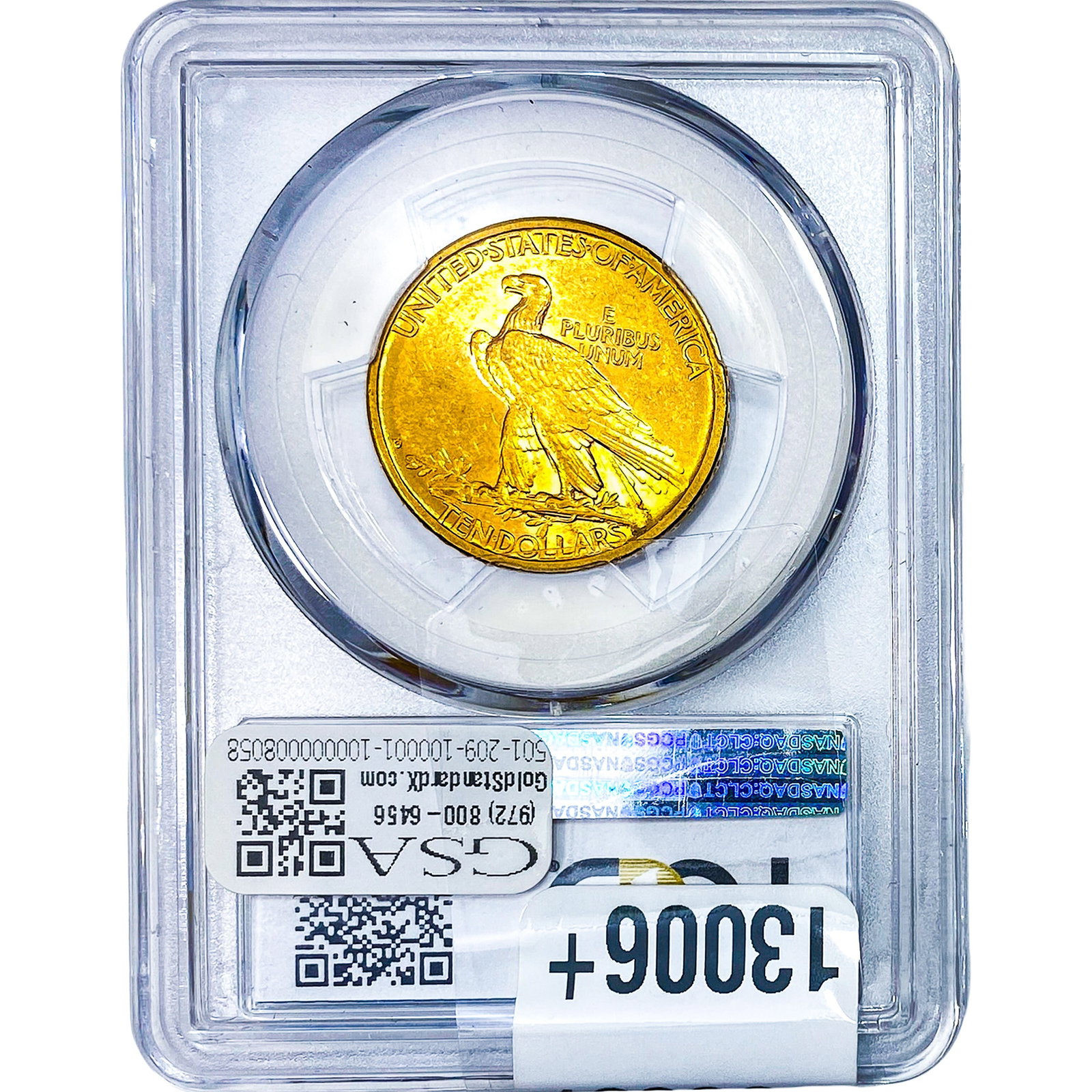 1908-D $10 Gold Eagle PCGS MS62 - 2