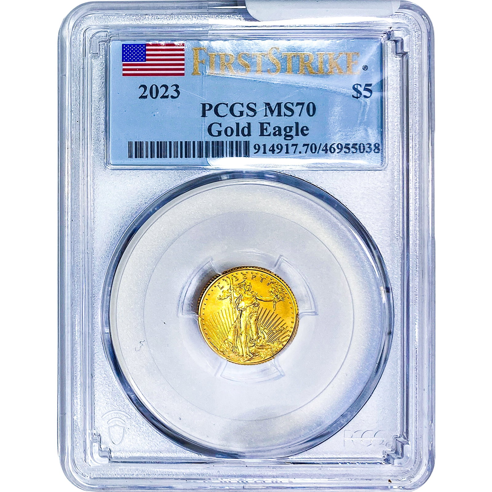 2023 $5 Gold Eagle 1/10 oz PCGS MS70 (1 of 4)