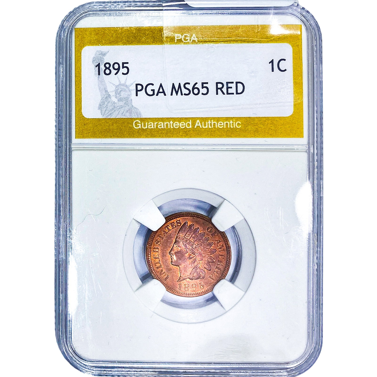 1895 Indian Head Cent PGA MS65 Red (1 of 4)
