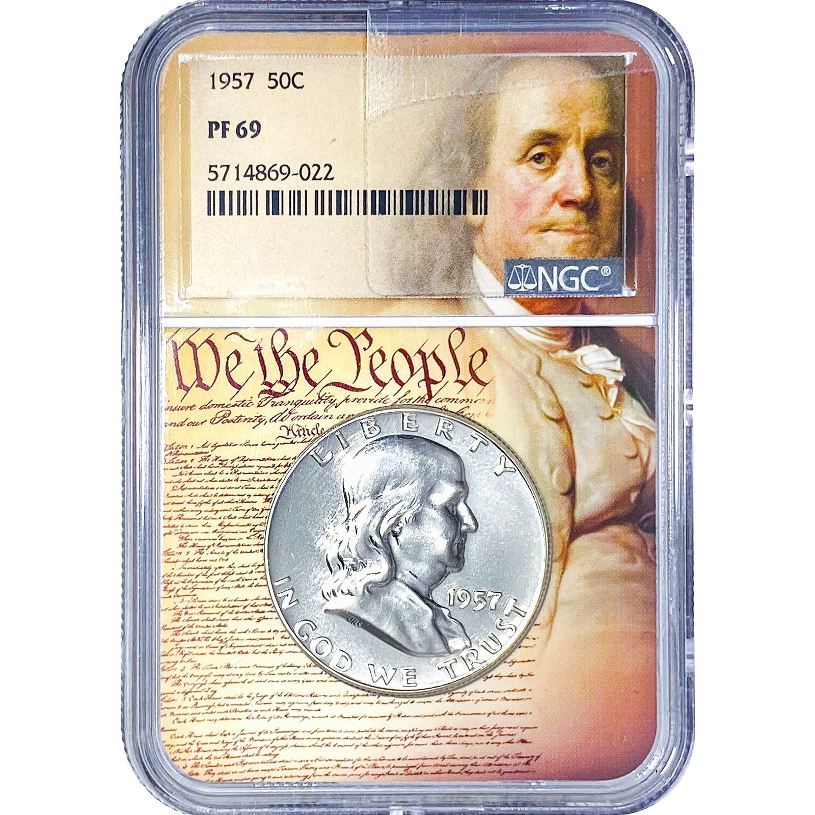 1957 Franklin Half Dollar NGC PF69 (1 of 2)