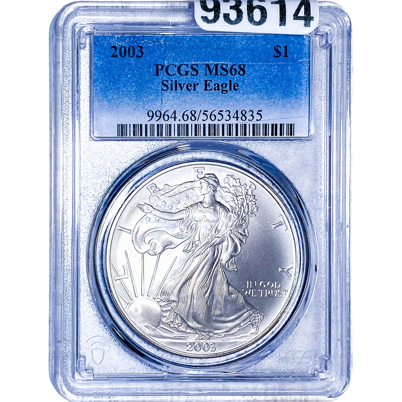 2003 Silver Eagle PCGS MS68 (1 of 2)