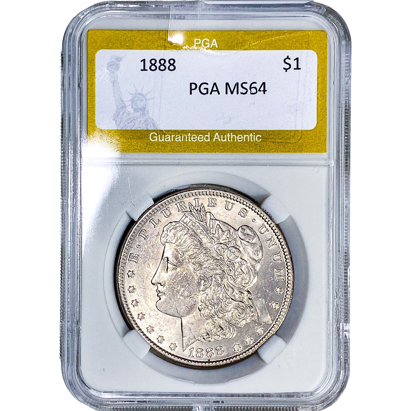 1888 Morgan Silver Dollar PGA MS64: 1888 Morgan Silver Dollar PGA MS64