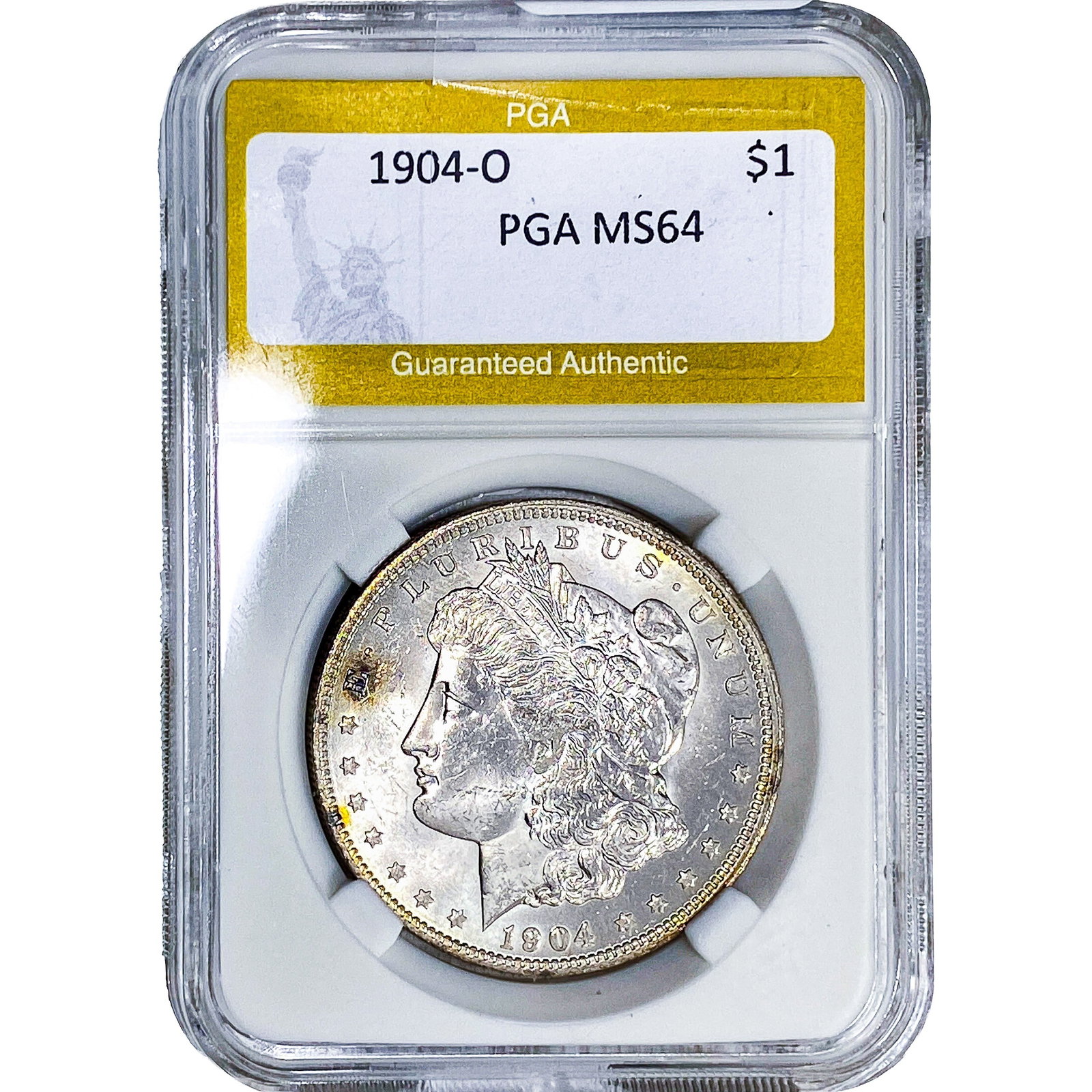 1904-O Morgan Silver Dollar PGA MS64: 1904-O Morgan Silver Dollar PGA MS64