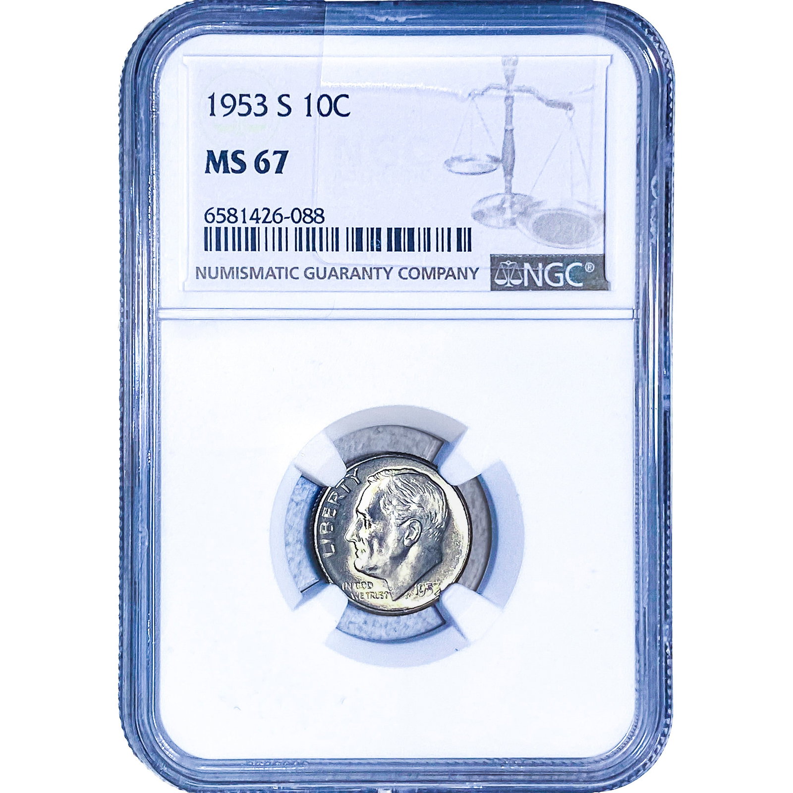 1953-S Roosevelt Dime NGC MS67 (1 of 2)
