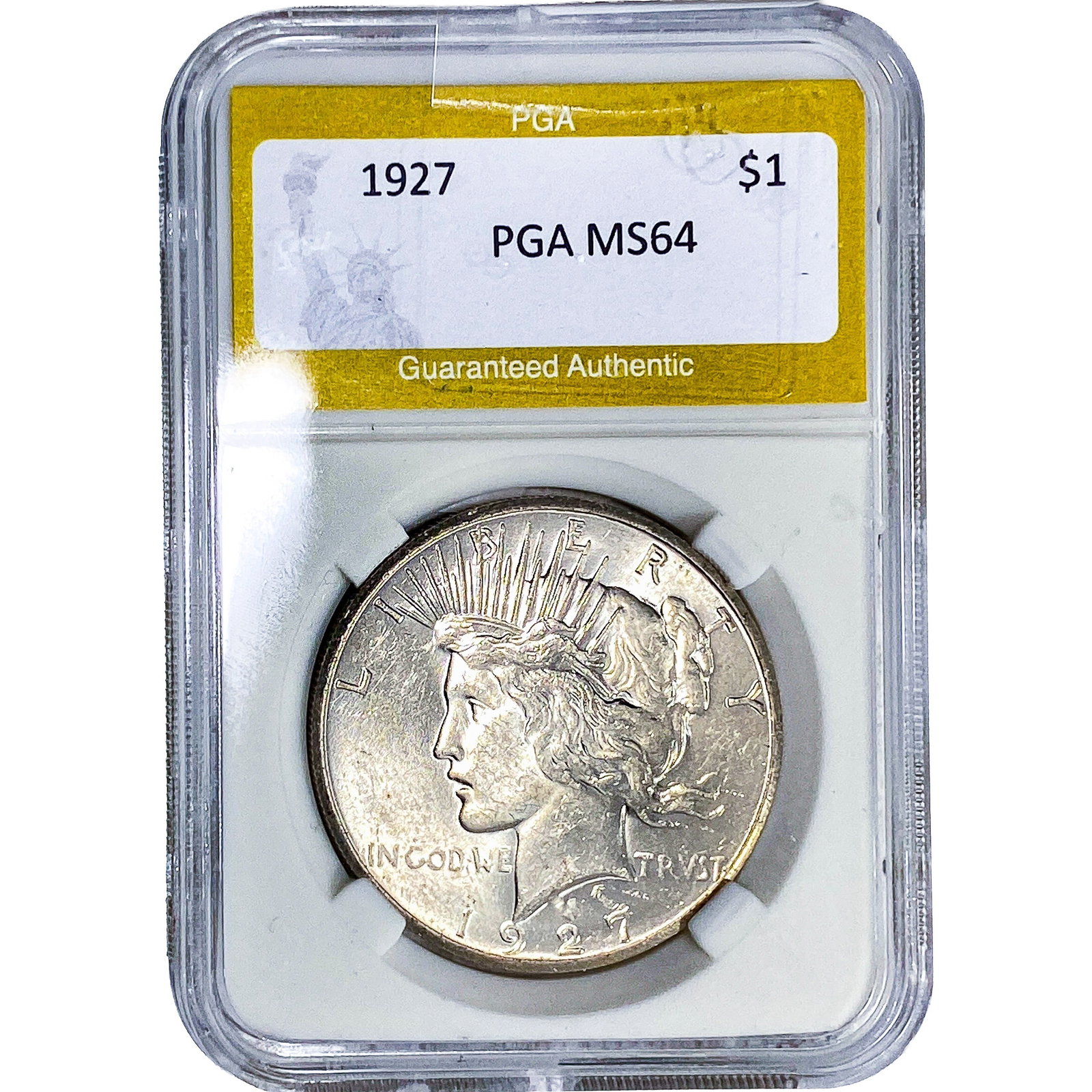 1927 Silver Peace Dollar PGA MS64 (1 of 2)