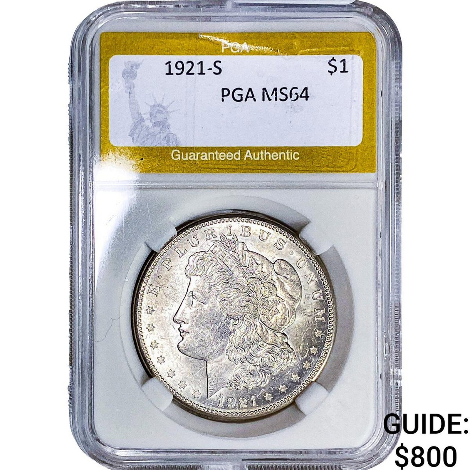 1921-S Morgan Silver Dollar PGA MS64 (1 of 2)