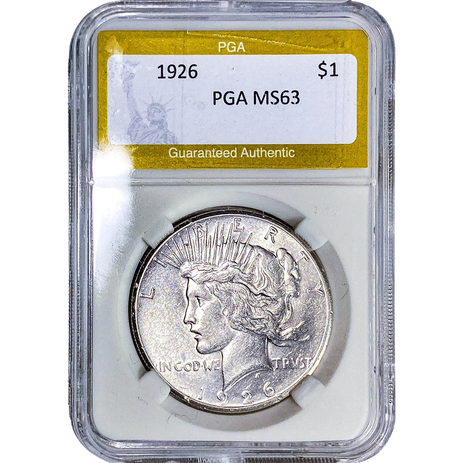 1926 Silver Peace Dollar PGA MS63 (1 of 2)