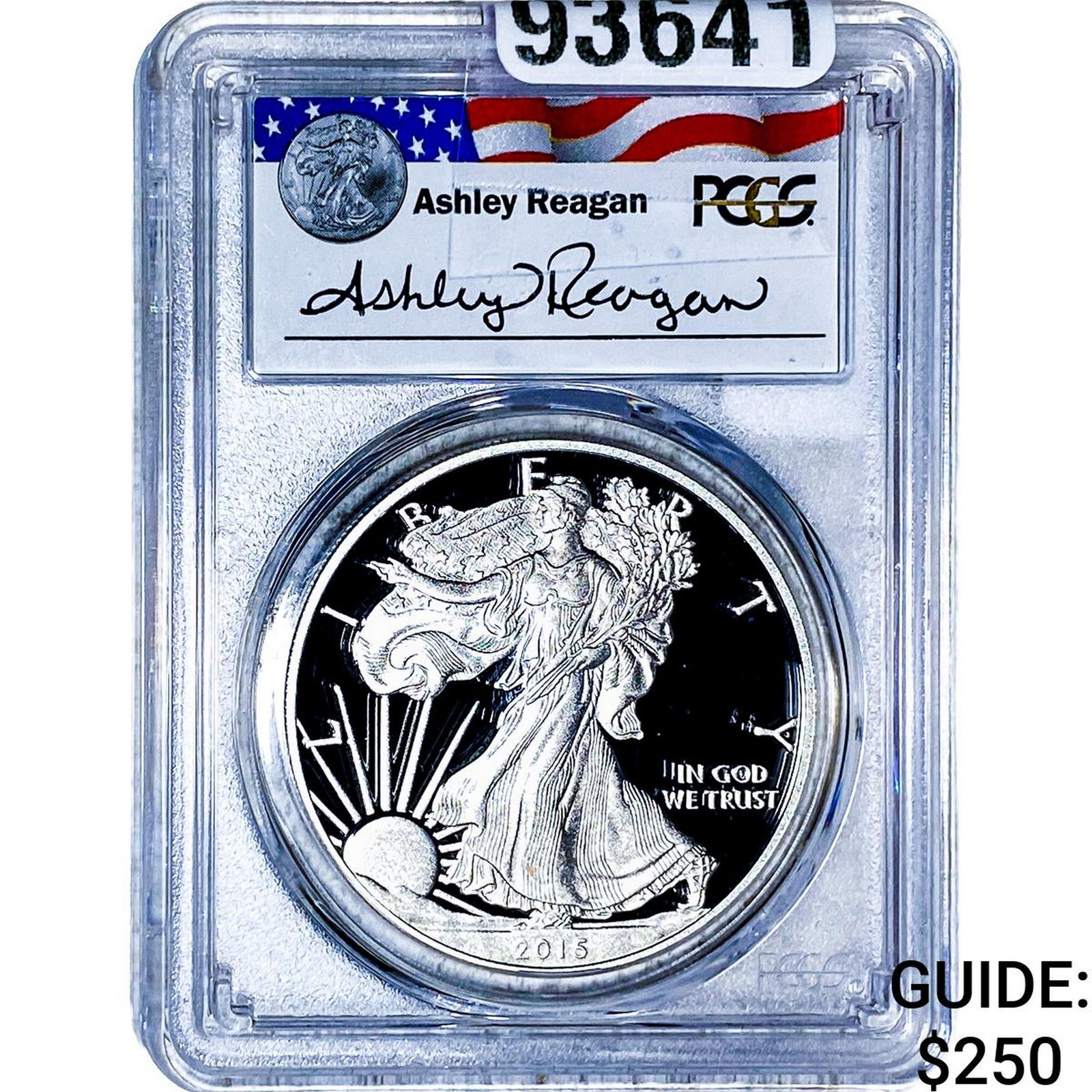 2015-W Silver Eagle PCGS PR69 DCAM: 2015-W Silver Eagle PCGS PR69 DCAM